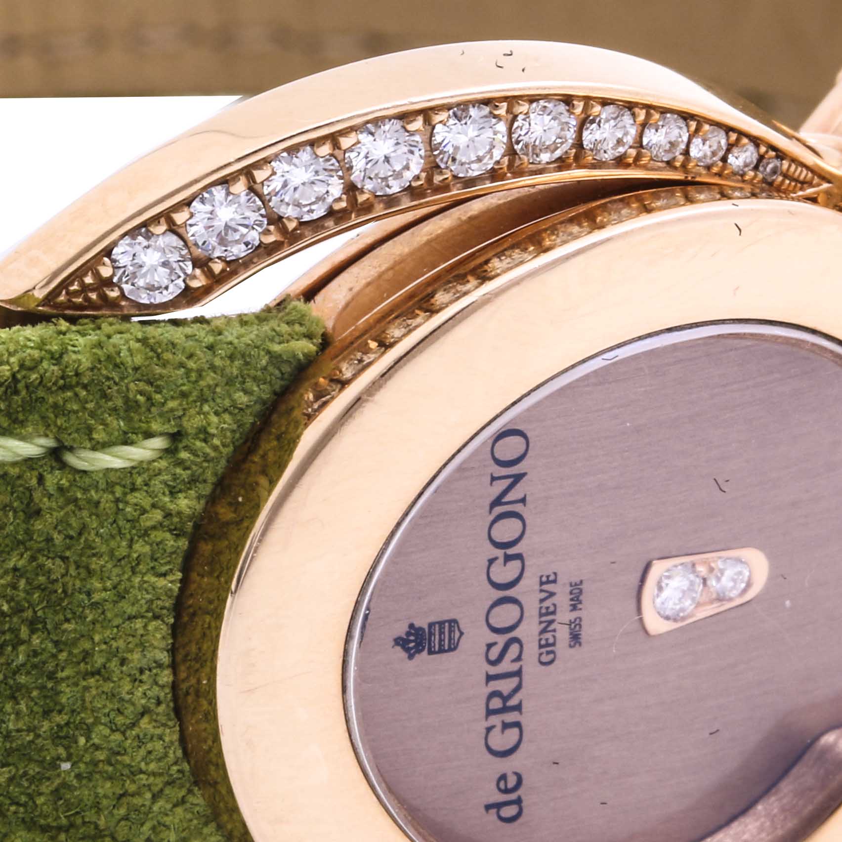 de GRISOGONO Be Eight 18K Rose Gold Diamond Watch