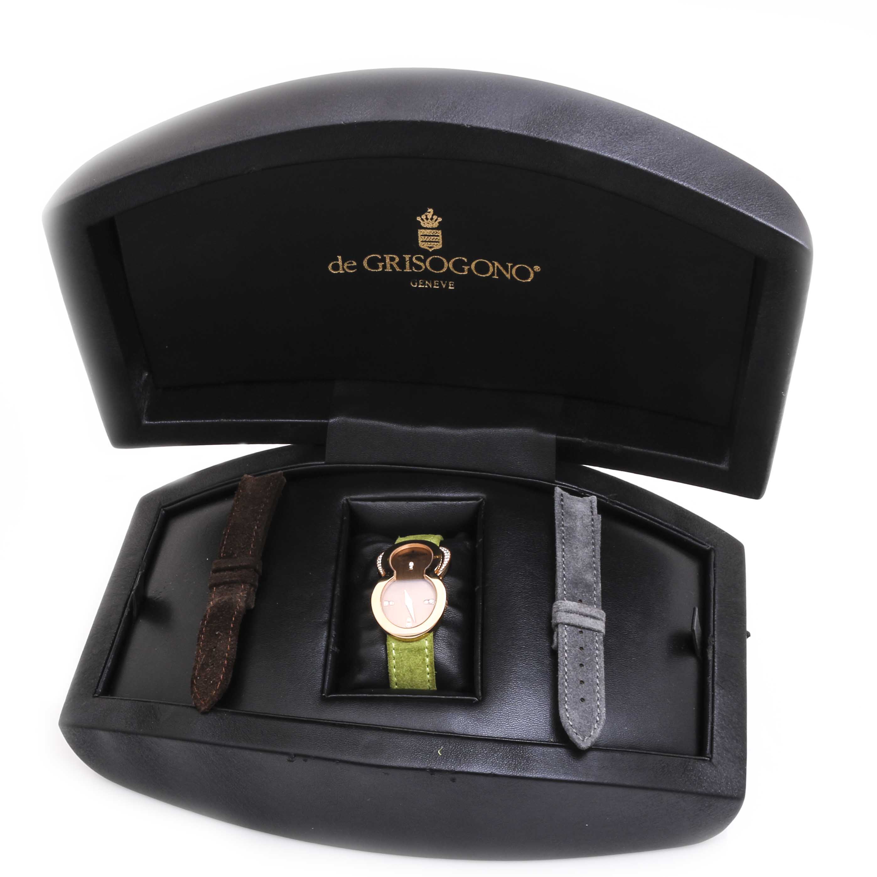 de GRISOGONO Be Eight 18K Rose Gold Diamond Watch