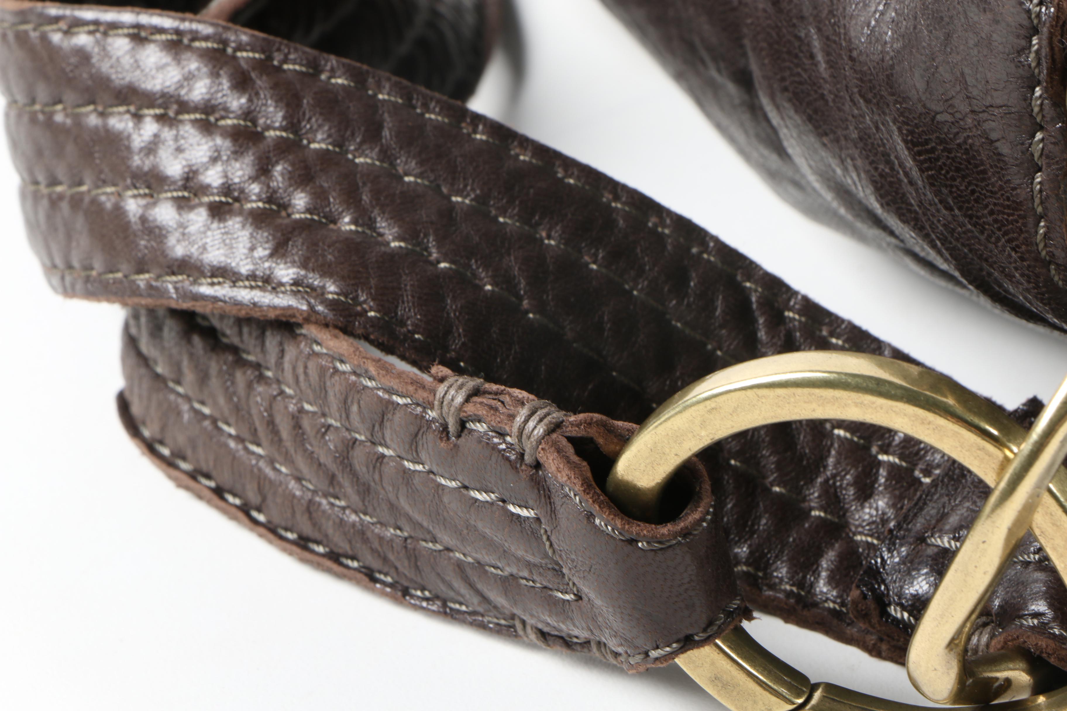 Rissetto Dark Brown Vegetable Dyed Italian Leather Handbag