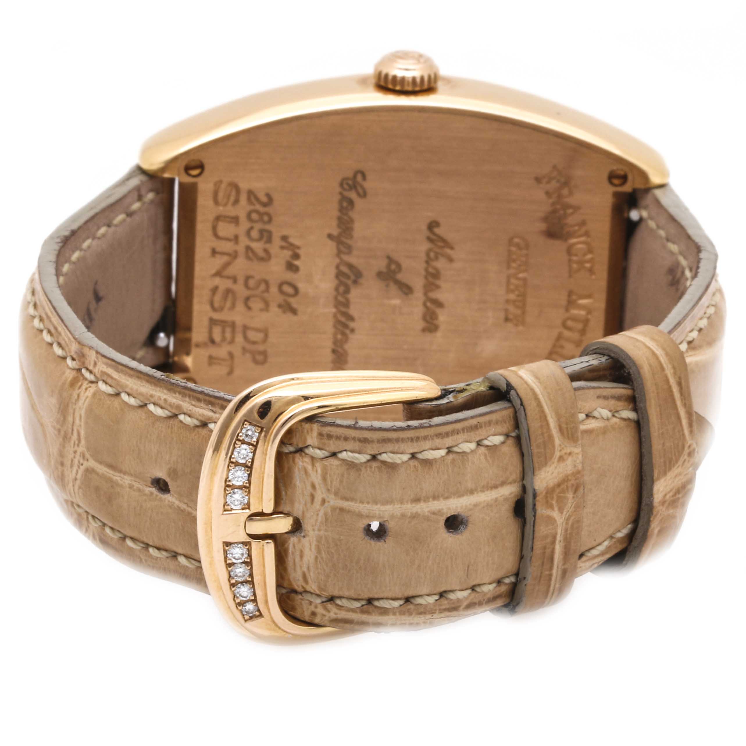 Franck Muller Sunset 18K Rose Gold 1.62 CTW Diamond Watch