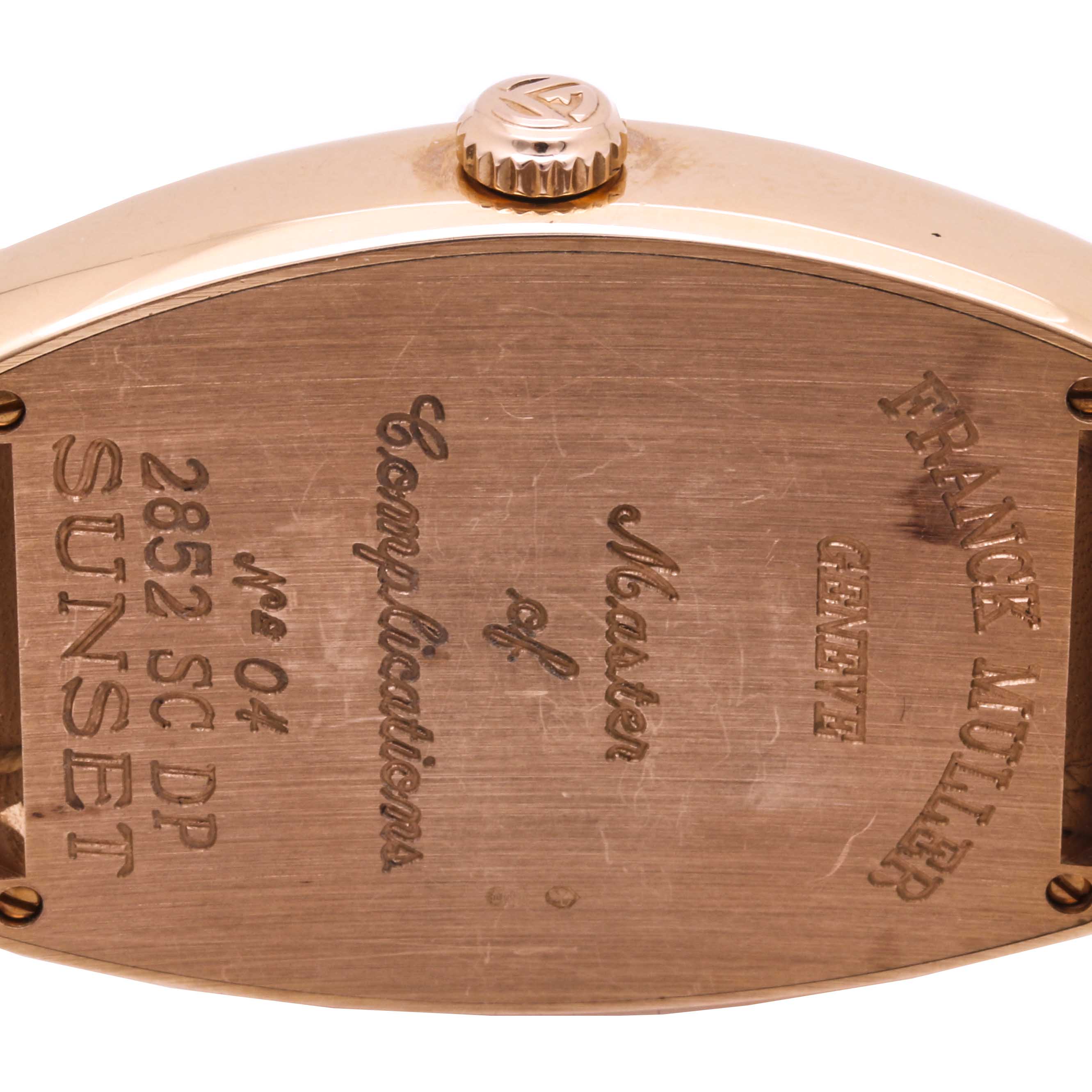 Franck Muller Sunset 18K Rose Gold 1.62 CTW Diamond Watch