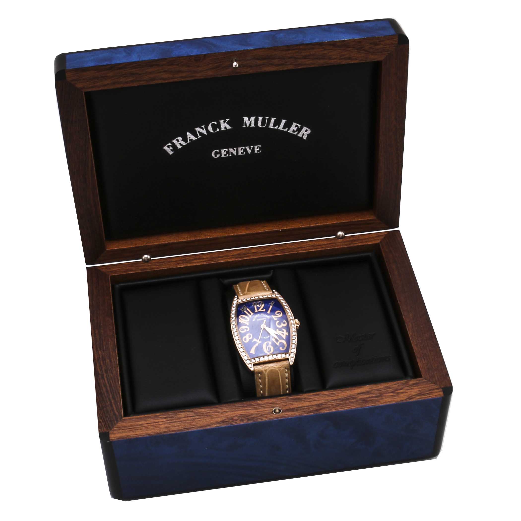 Franck Muller Sunset 18K Rose Gold 1.62 CTW Diamond Watch