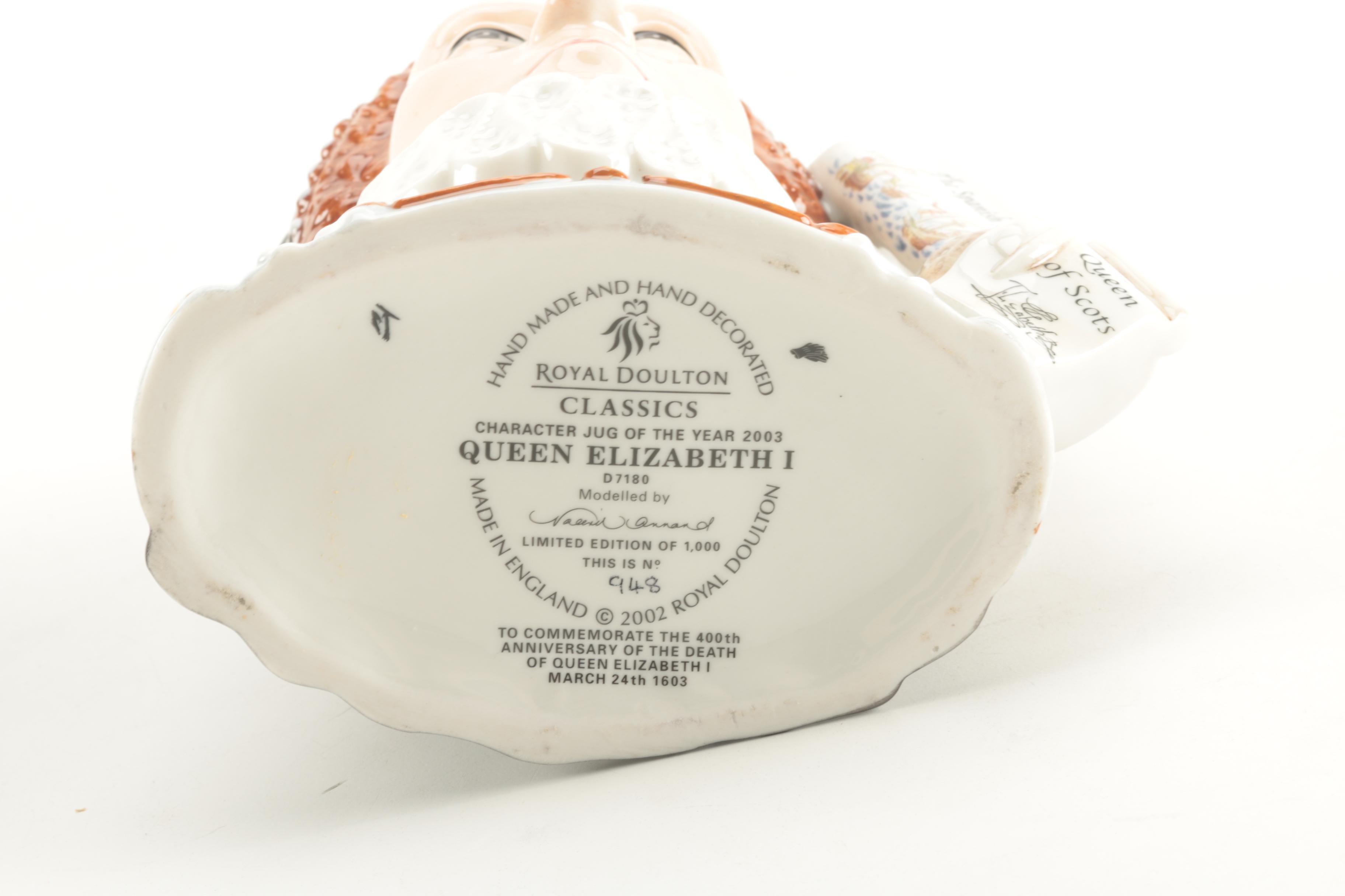 Royal Doulton Toby Jugs of Queens of England