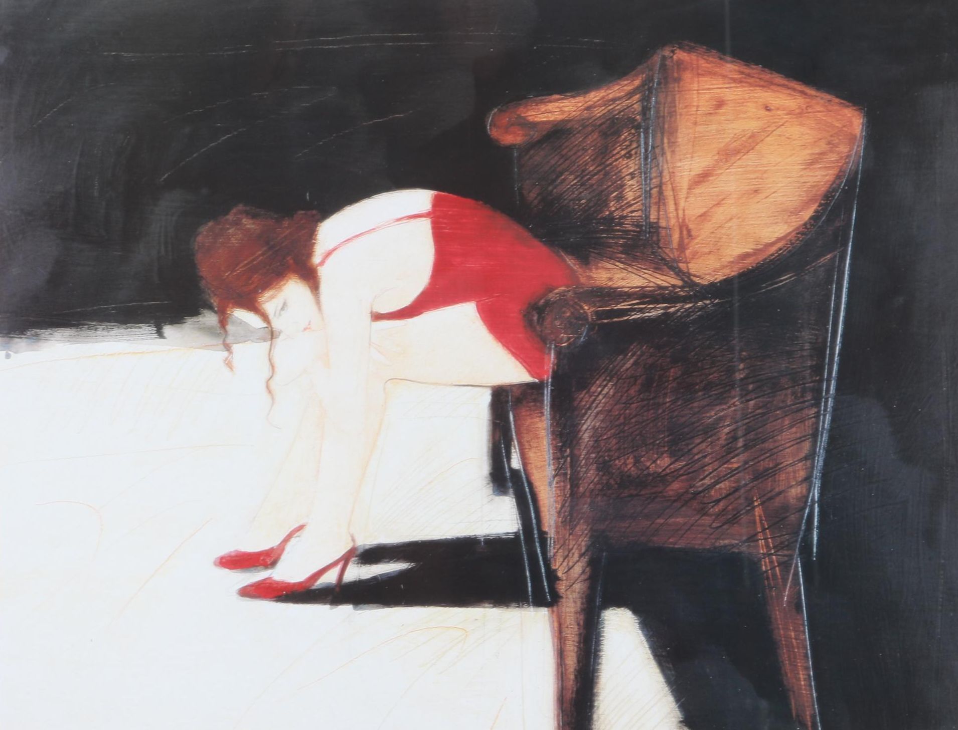 Offset Lithograph After Fabio Calvetti "Intorno a te"