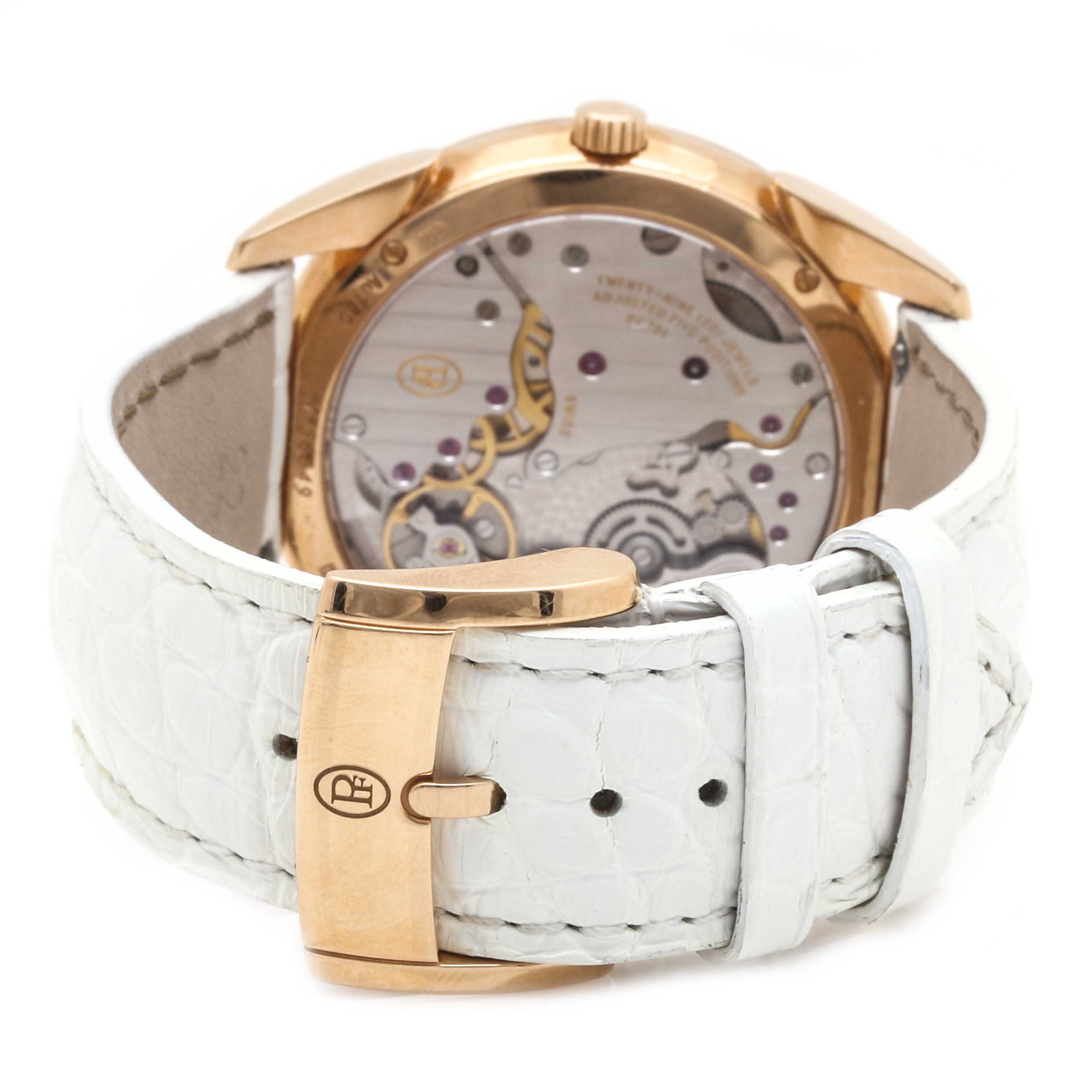 Parmigiani Fleurier Tonda 1950 18K Rose Gold Mother-of-Pearl and Diamond Watch