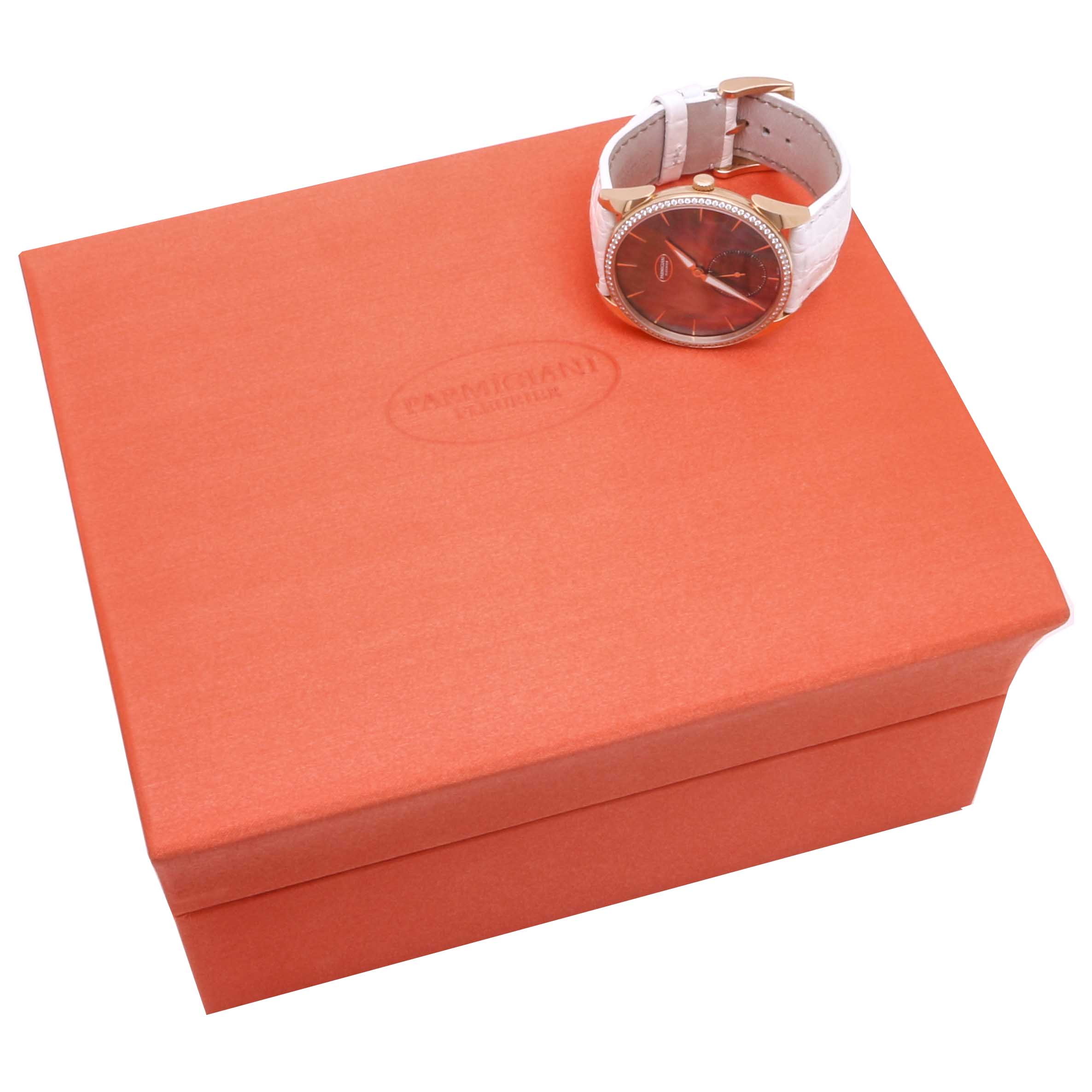 Parmigiani Fleurier Tonda 1950 18K Rose Gold Mother-of-Pearl and Diamond Watch