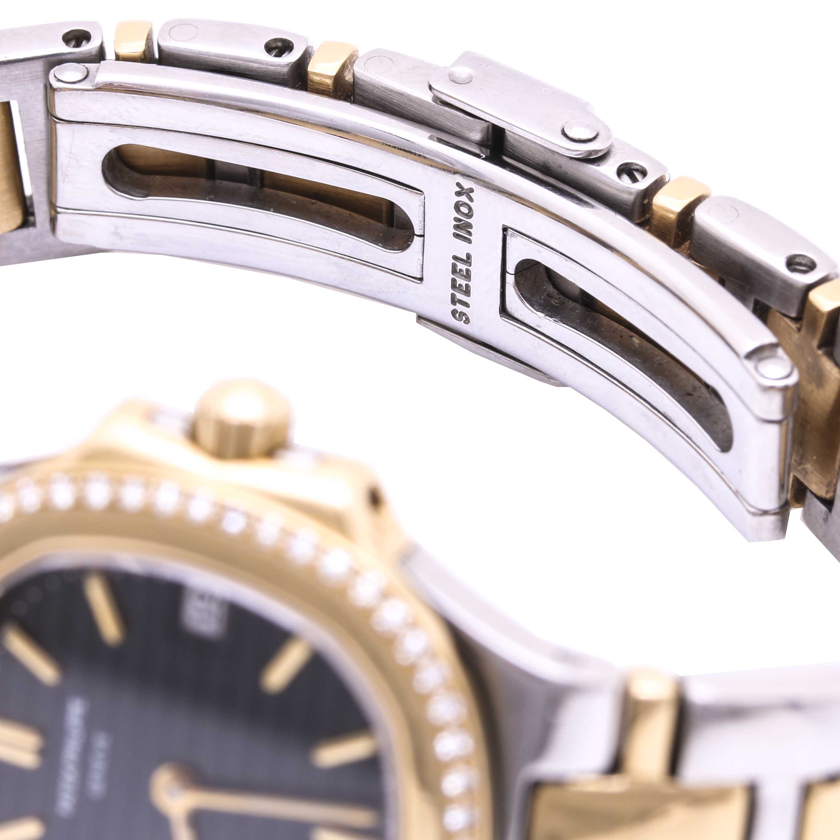 Patek Philippe Nautilus 18K Yellow Gold and Stainless Steel Diamond Watch