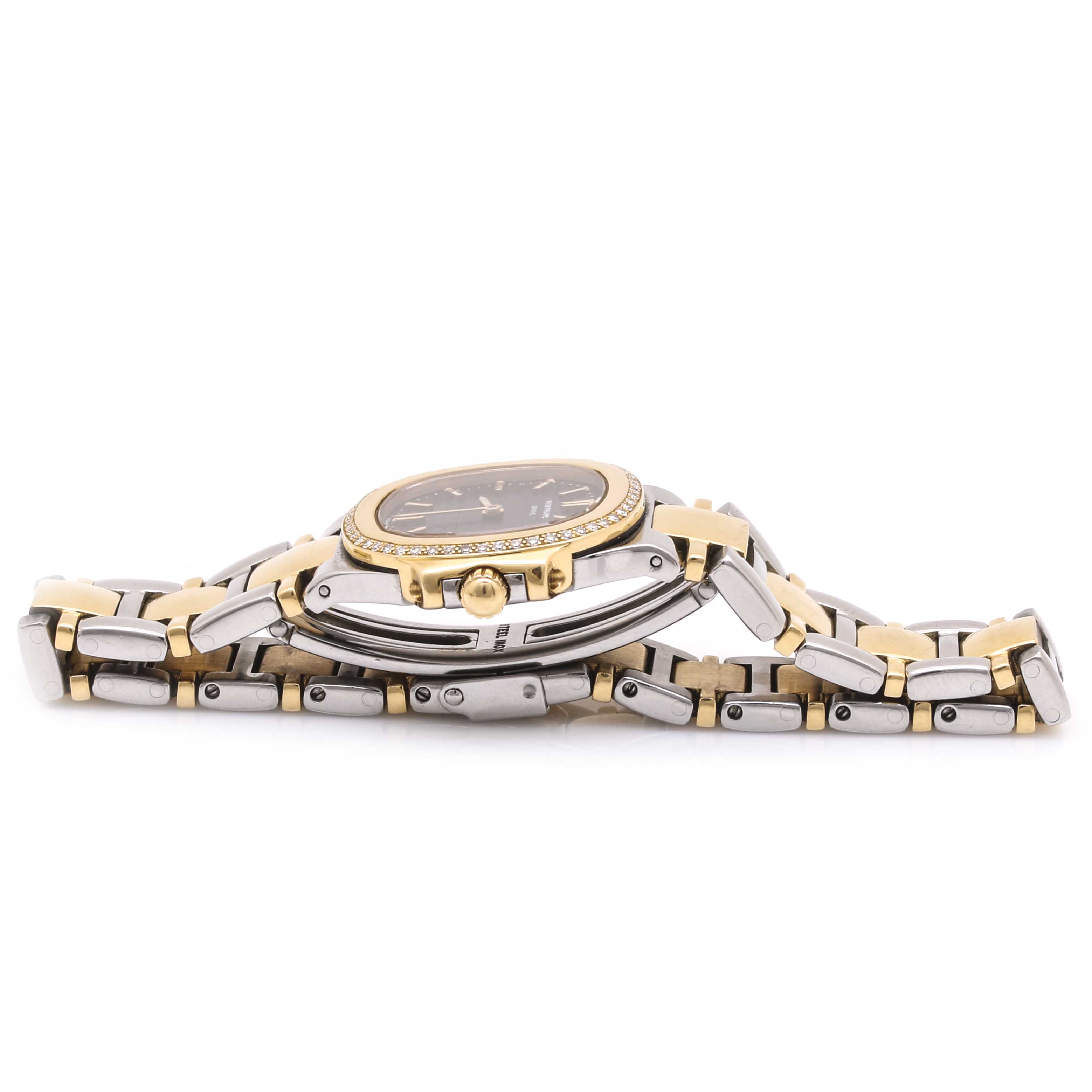 Patek Philippe Nautilus 18K Yellow Gold and Stainless Steel Diamond Watch