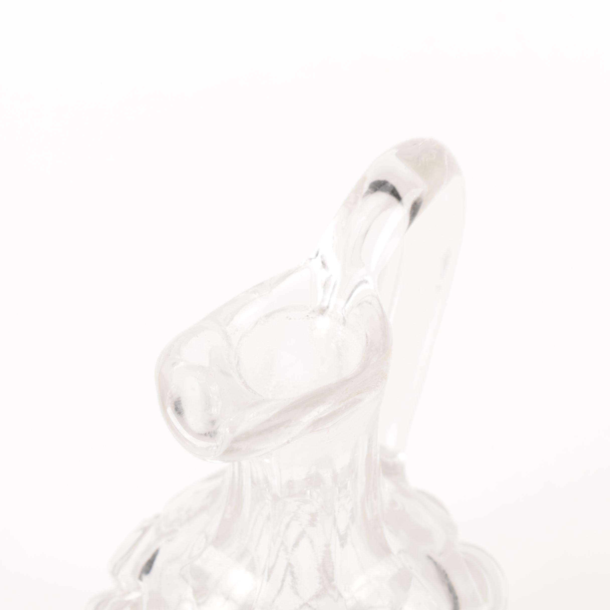 Pair of Pressed Glass Cruets