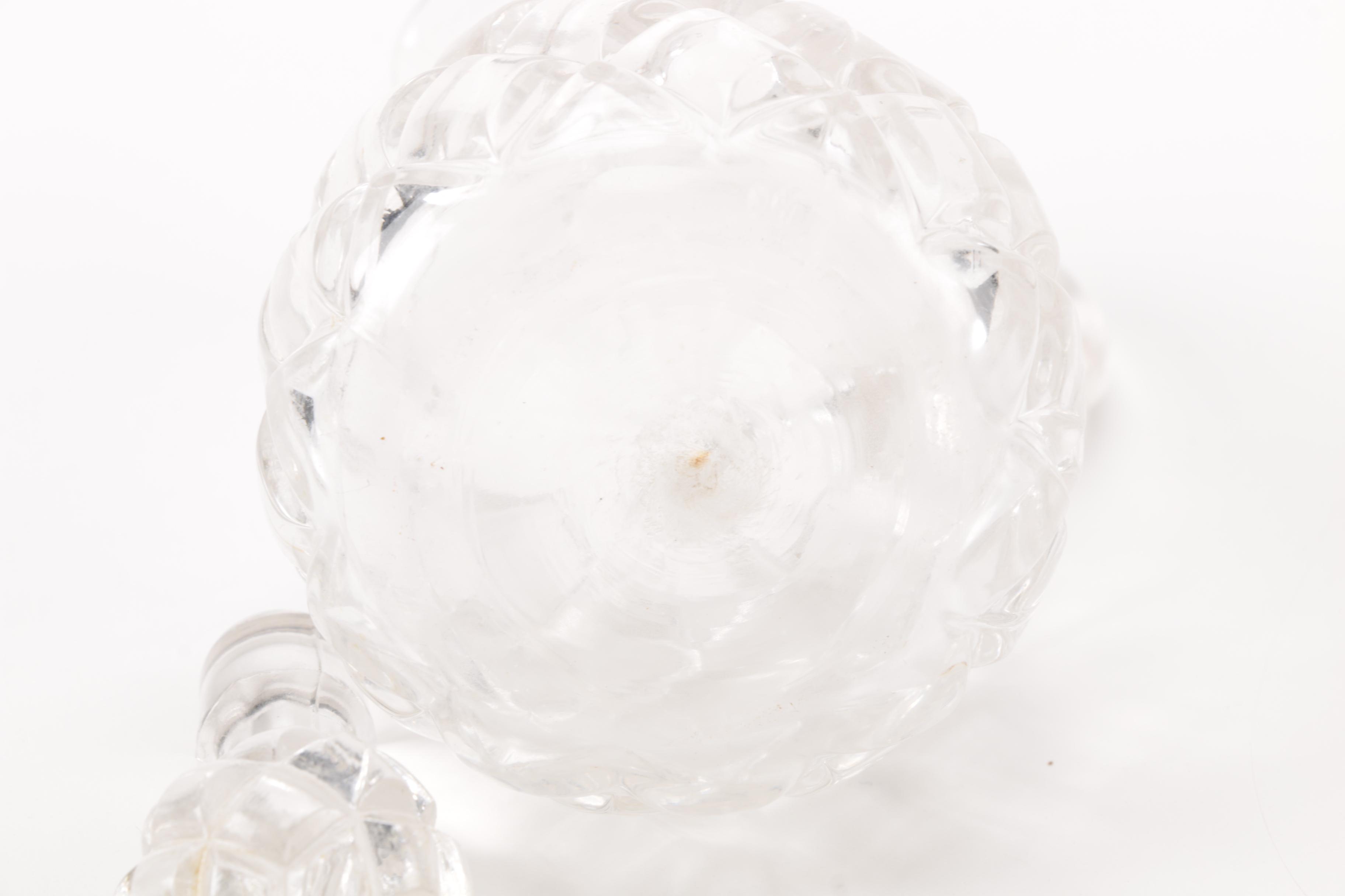 Pair of Pressed Glass Cruets