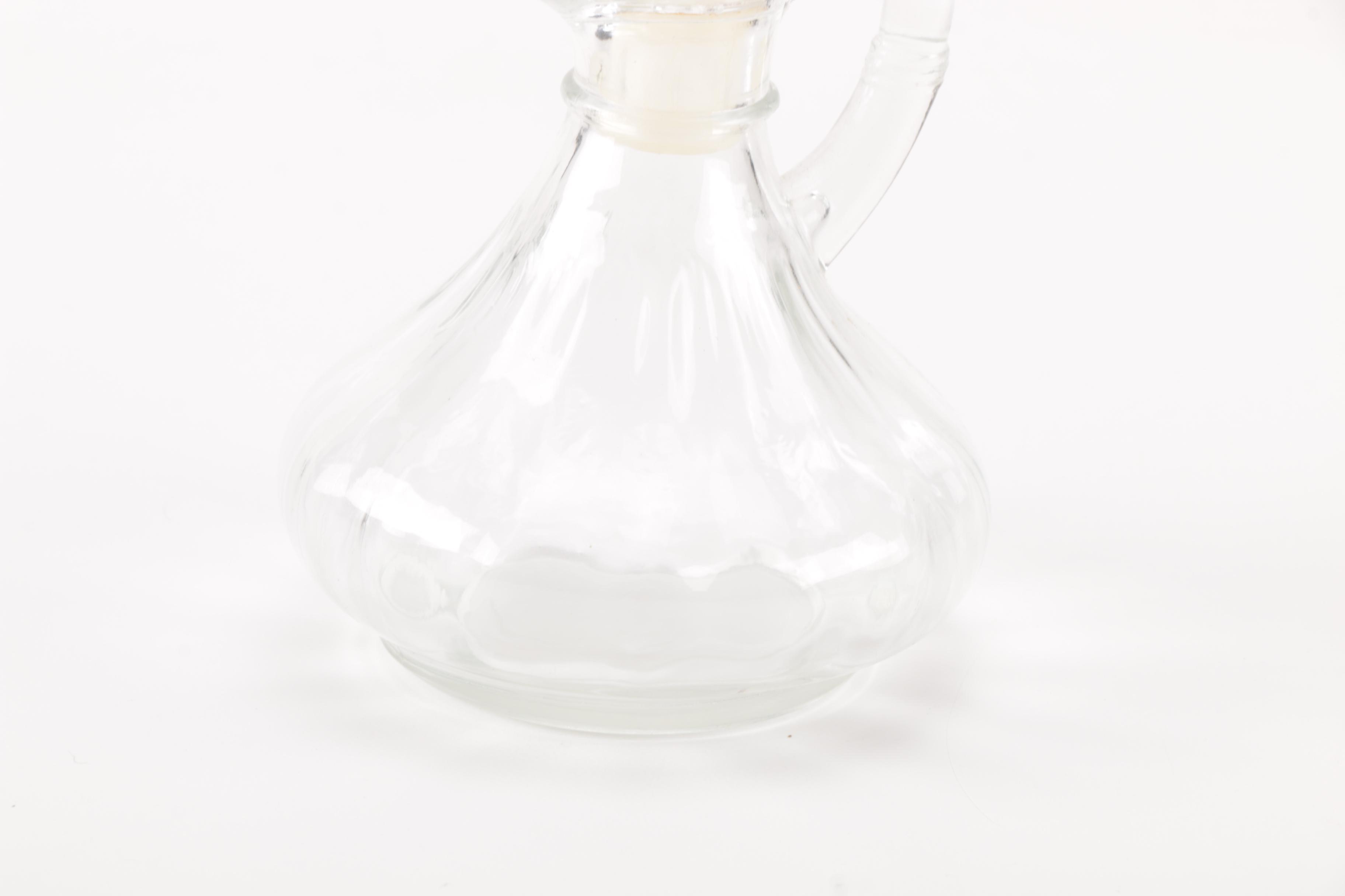 Pair of Pressed Glass Cruets