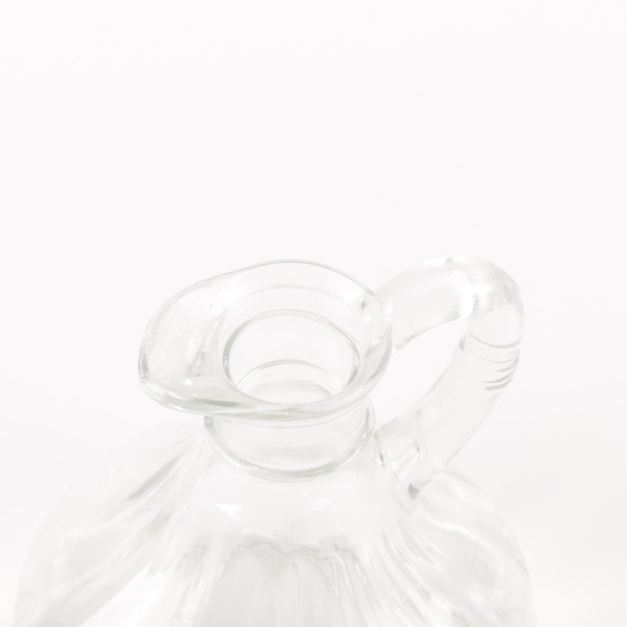 Pair of Pressed Glass Cruets