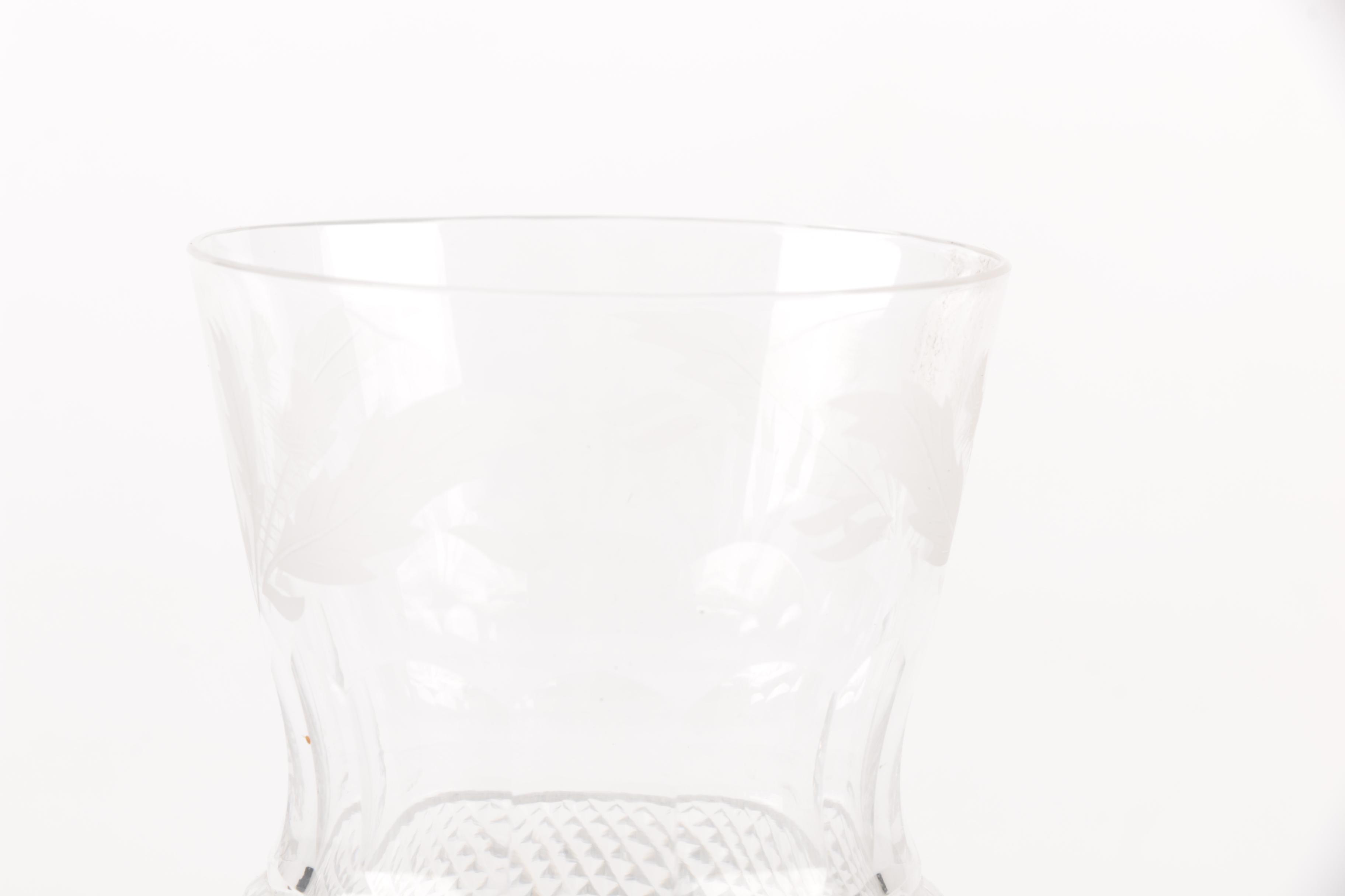 Edinburgh Crystal "Thistle Cut" Whiskey and Others