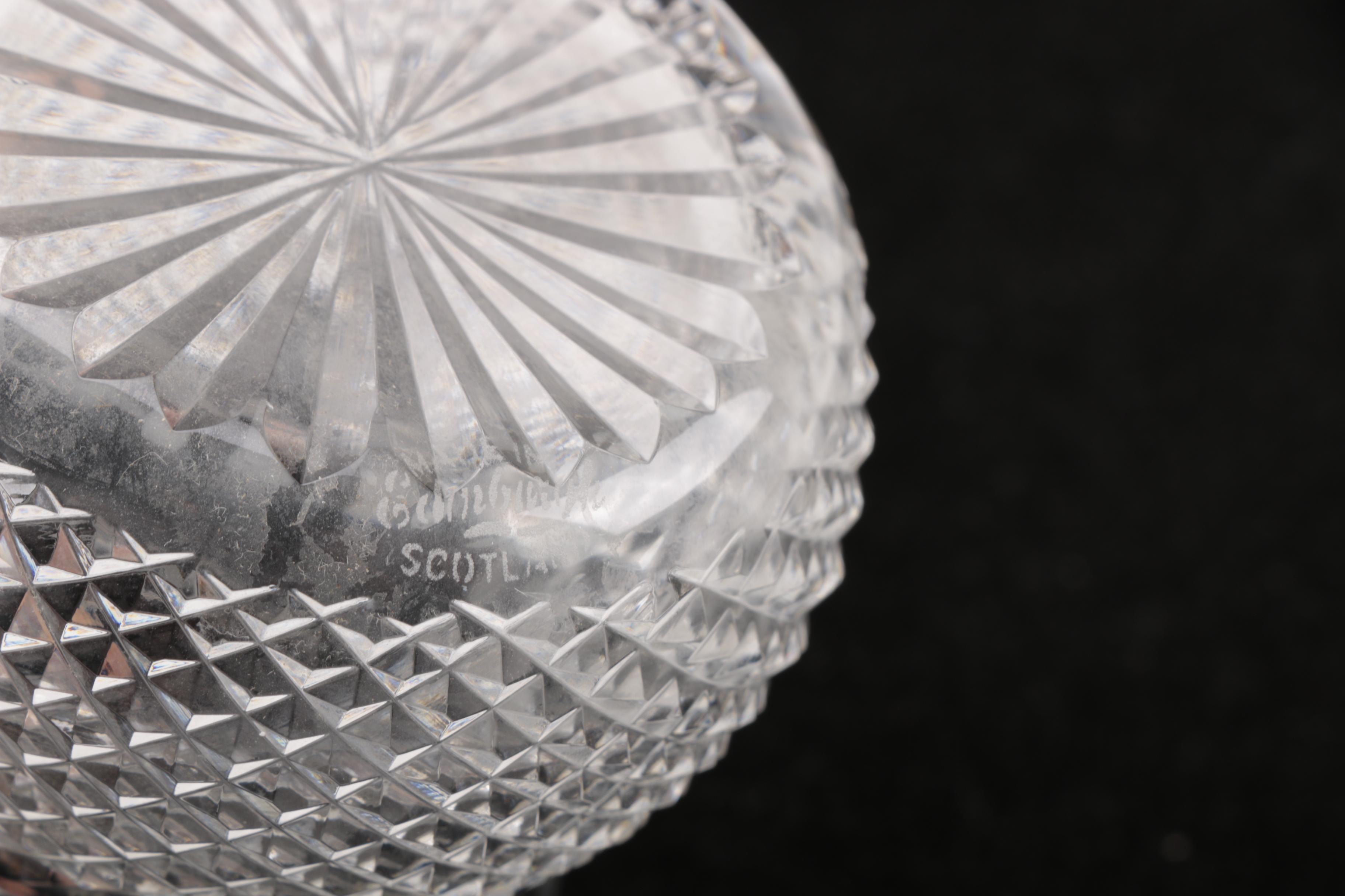 Edinburgh Crystal "Thistle Cut" Whiskey and Others