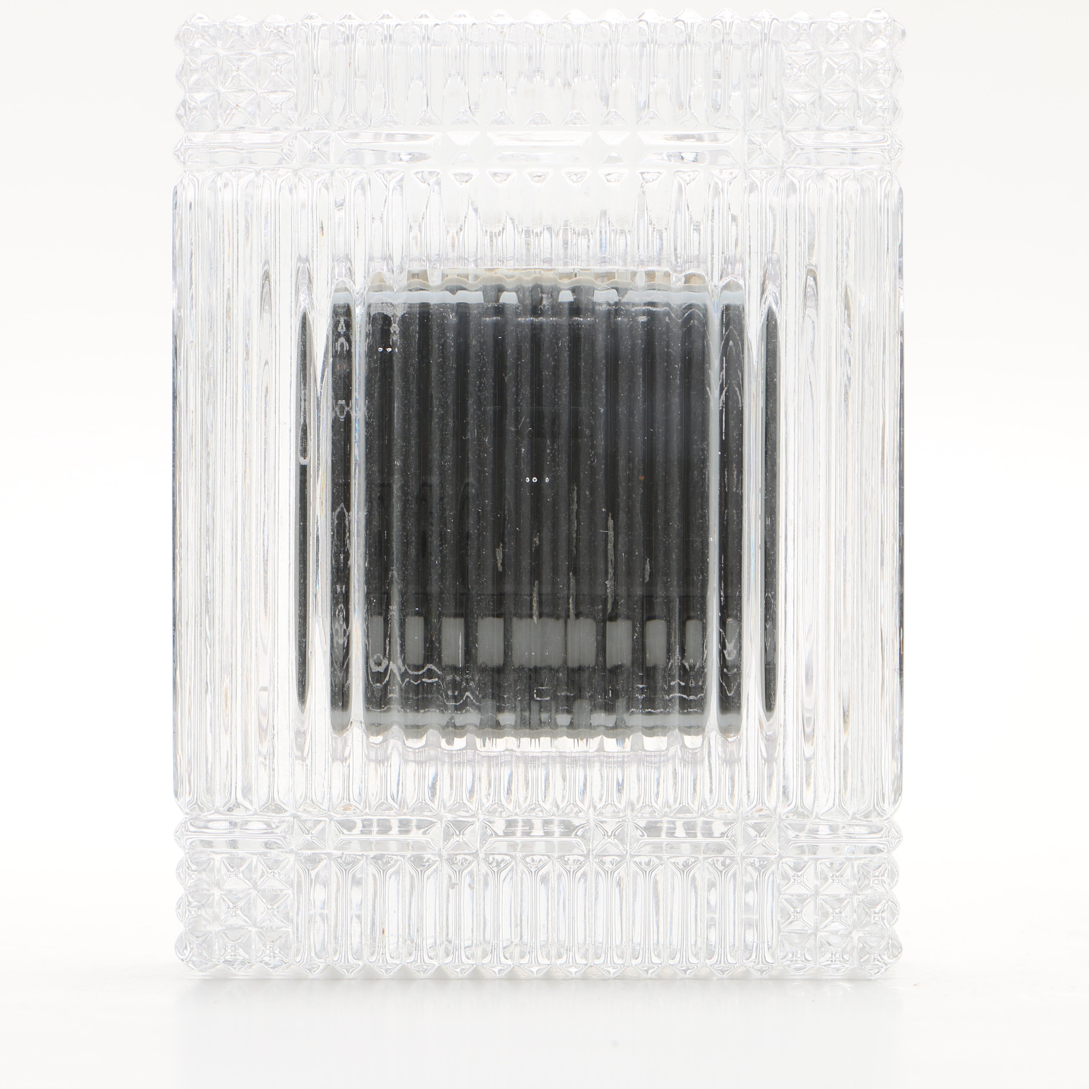 Brass and Clear Glass Clocks