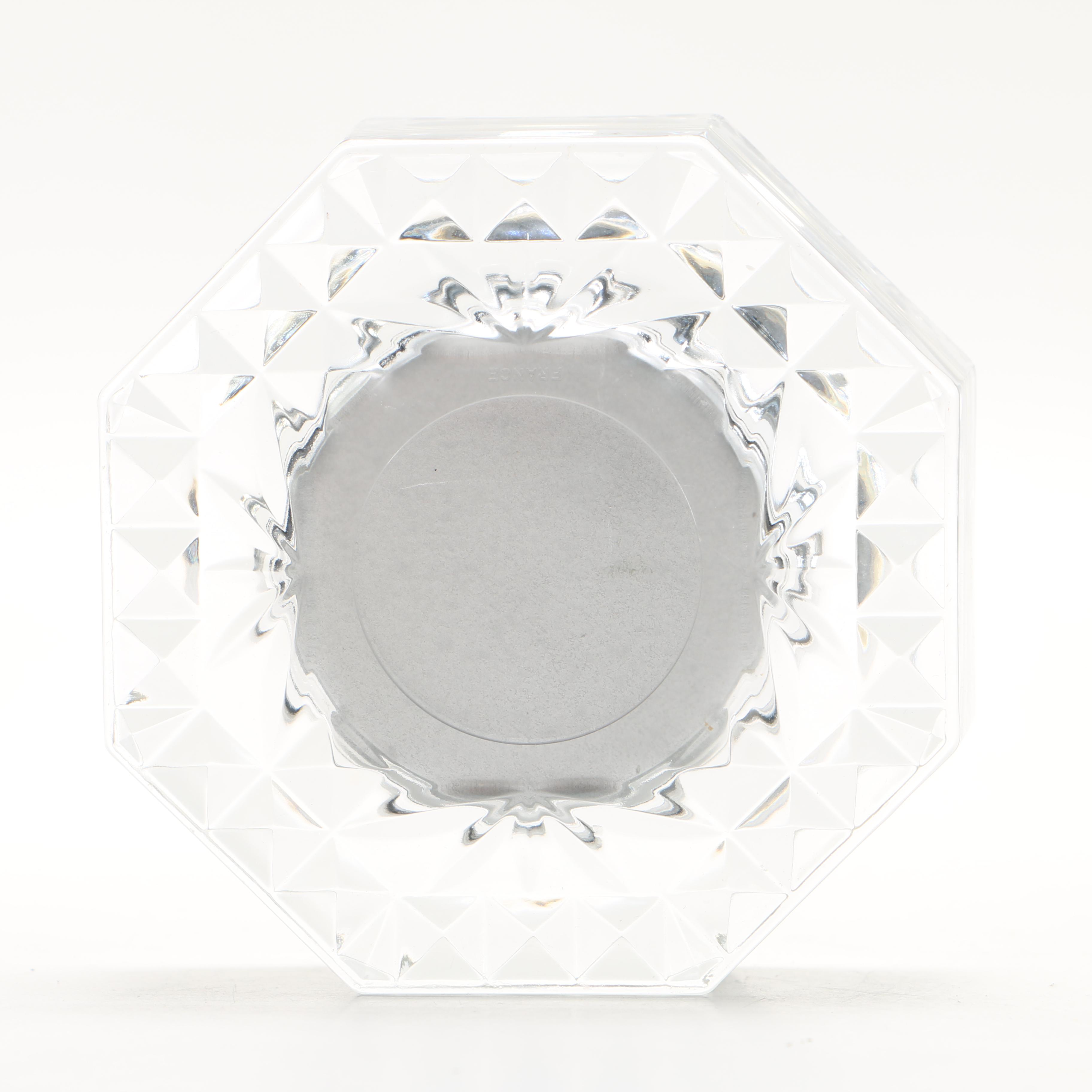 Brass and Clear Glass Clocks