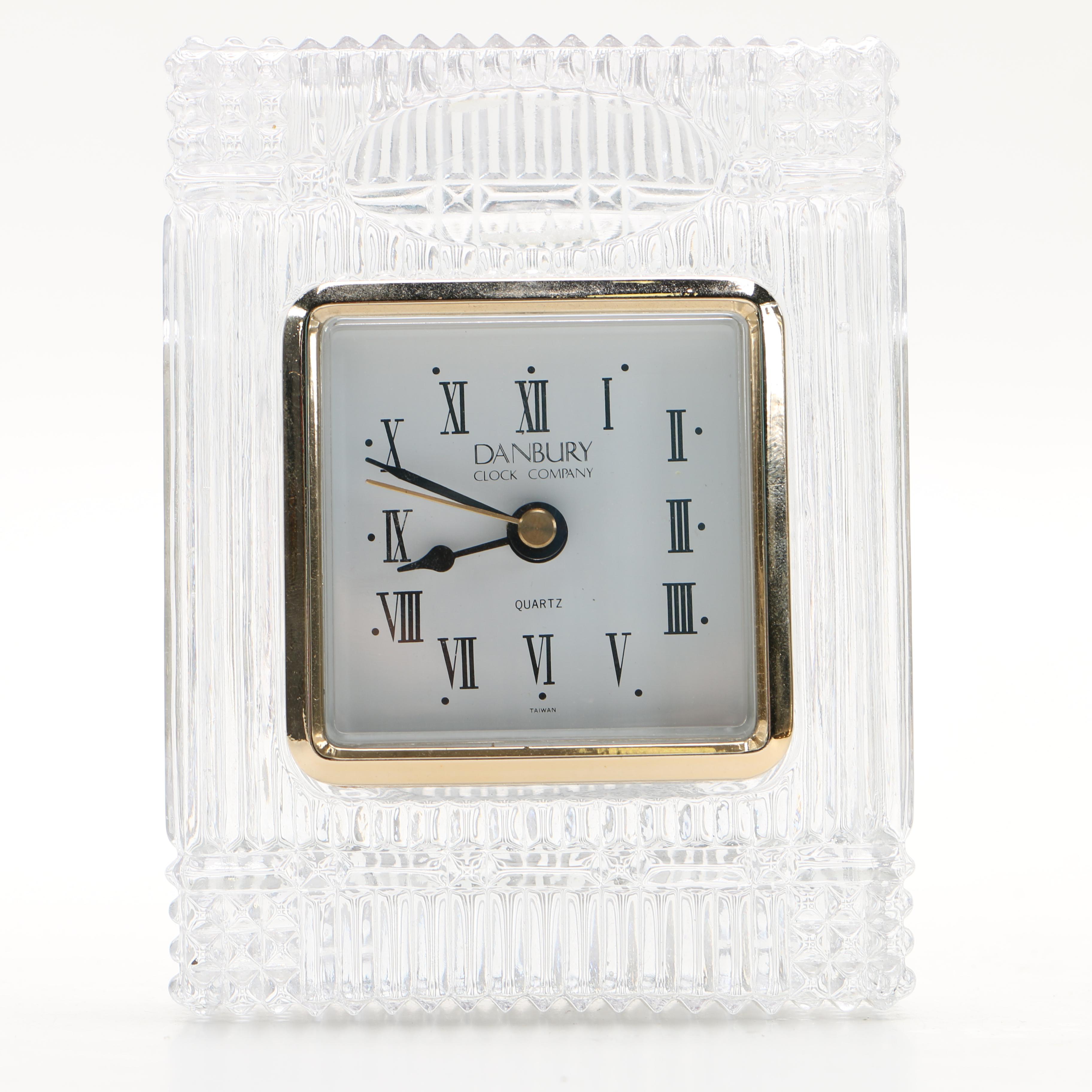 Brass and Clear Glass Clocks