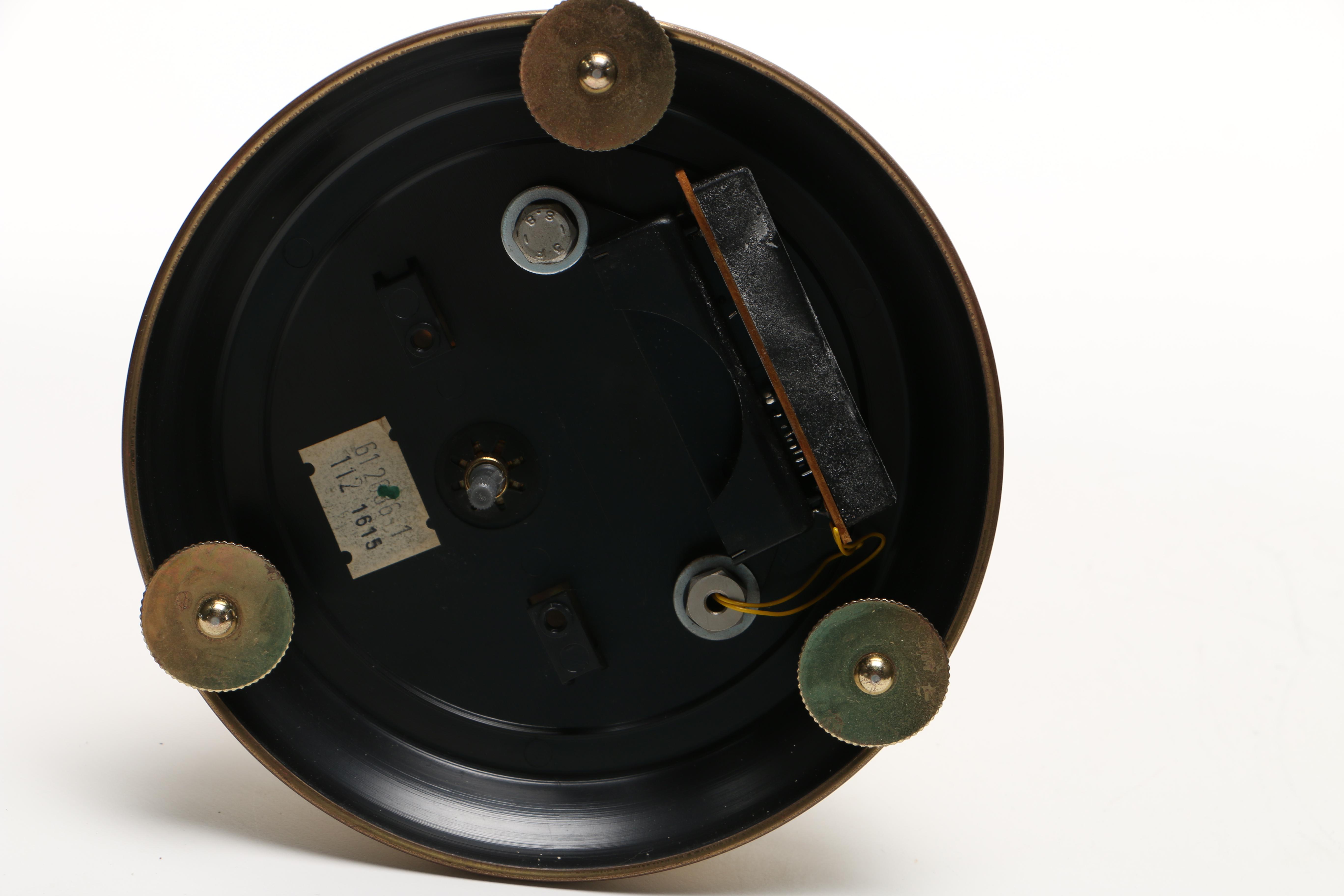 Brass and Clear Glass Clocks