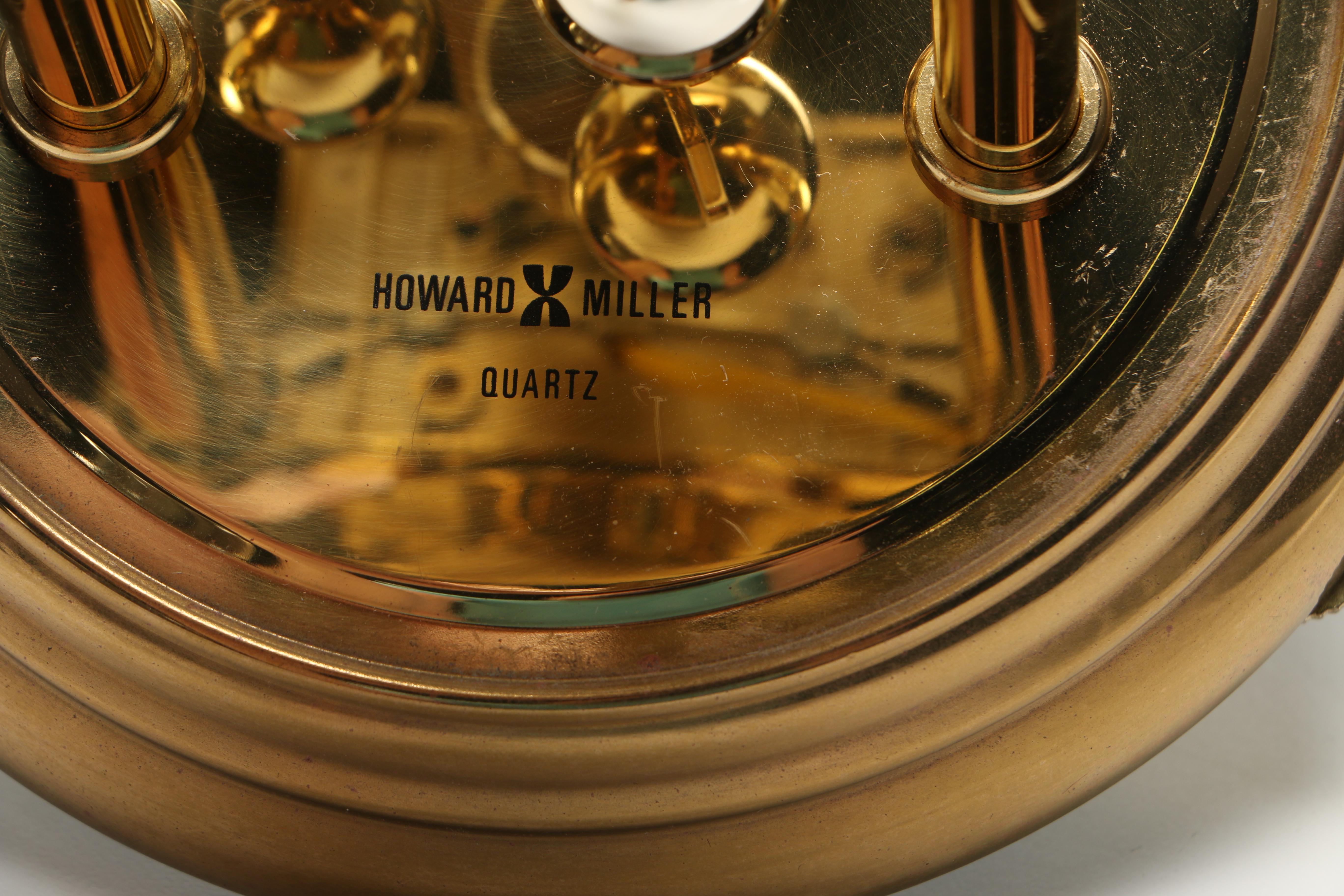 Brass and Clear Glass Clocks