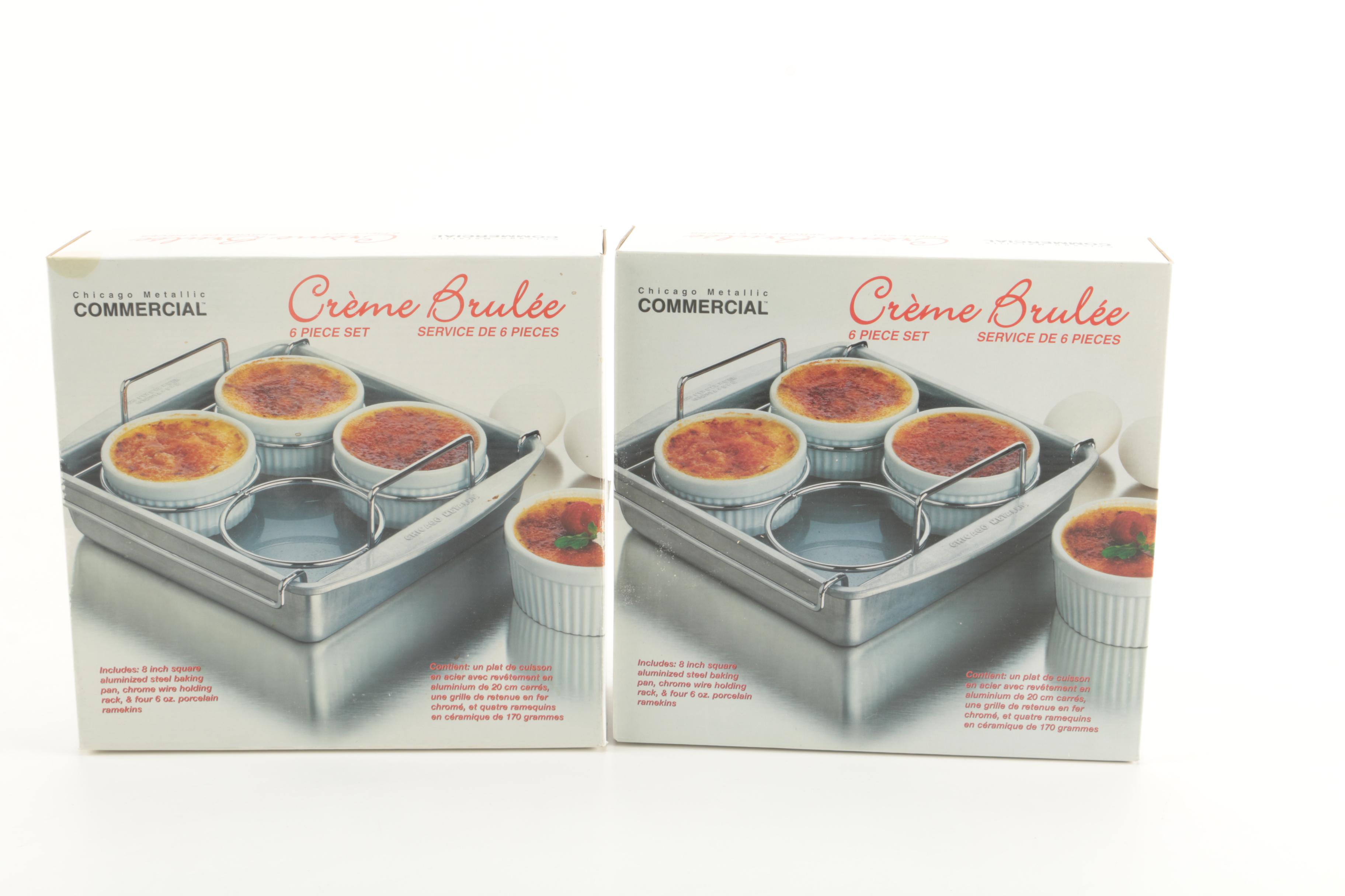 Crème Brulée Sets and Other Bakeware Including Pyrex and Corningware