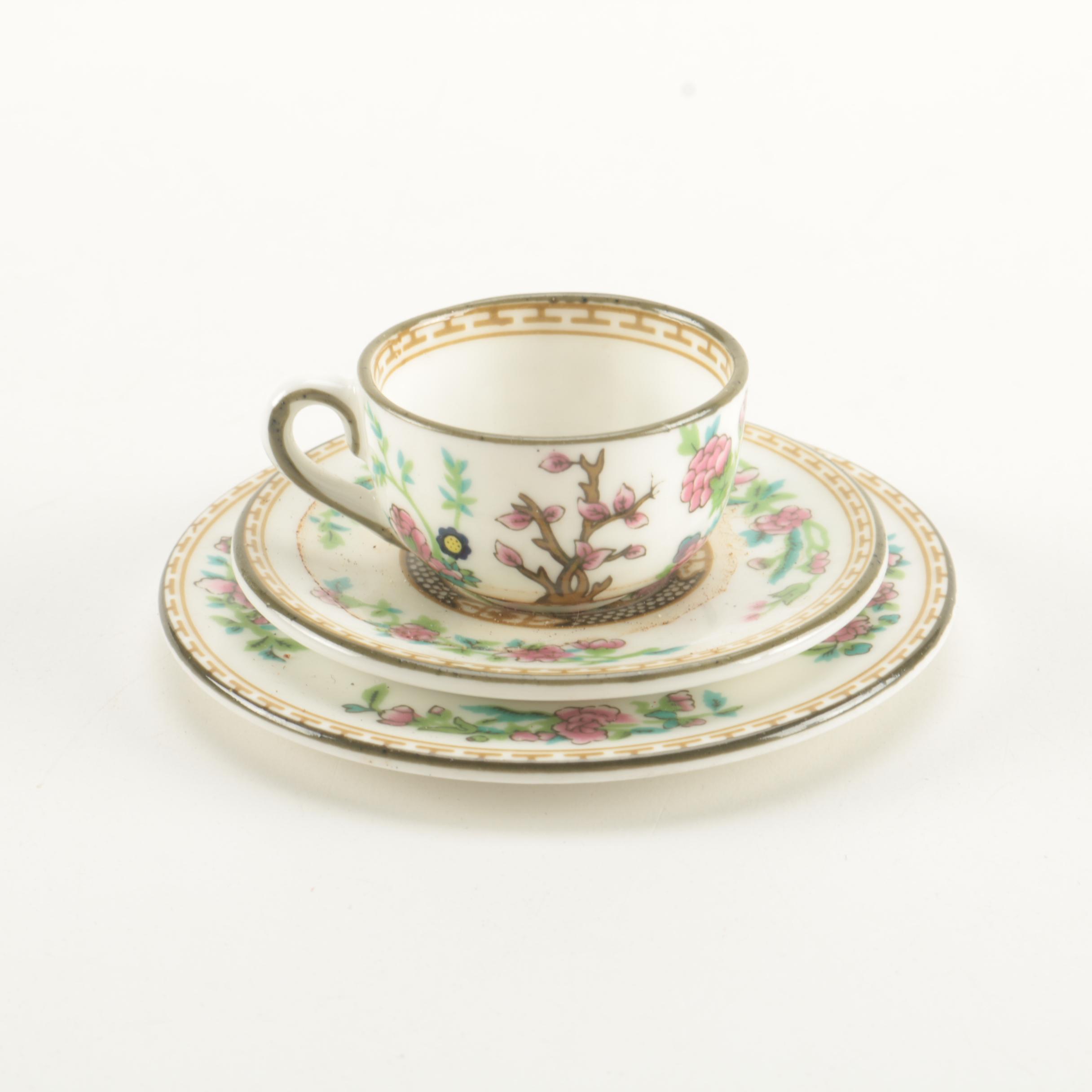 Miniature "Indian Tree" Tea Set by Coalport