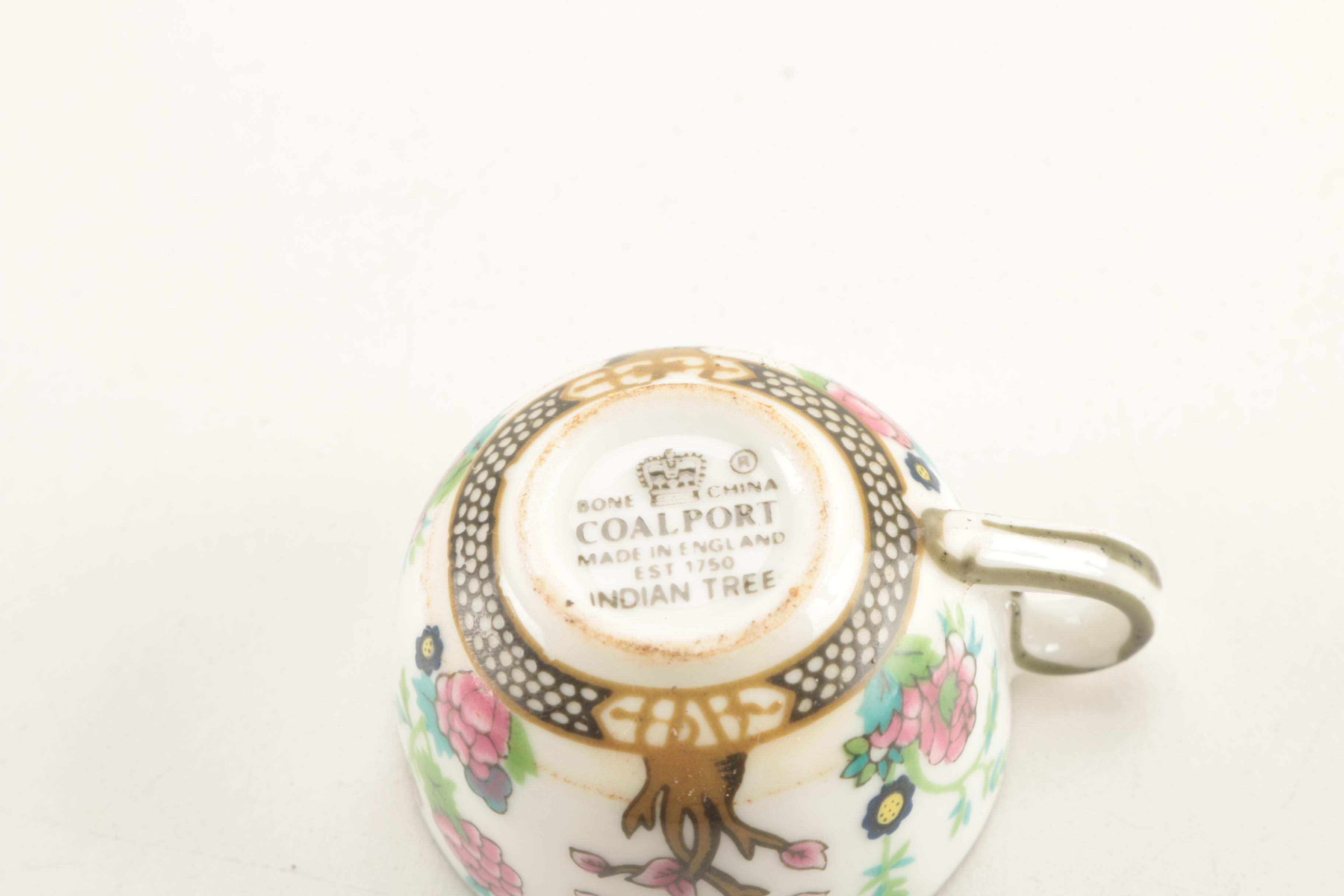 Miniature "Indian Tree" Tea Set by Coalport