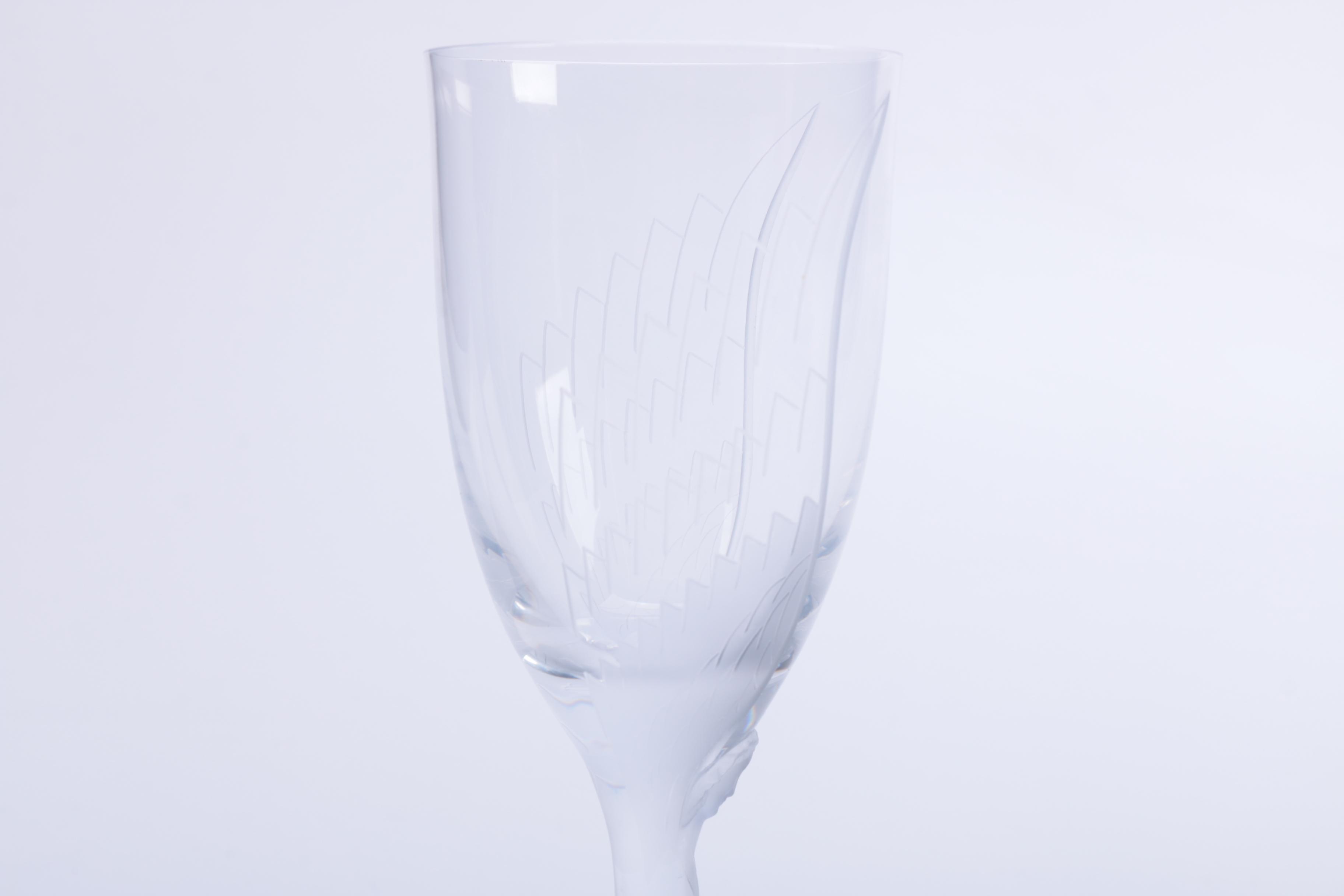 Pair of Lalique "Angel" Champagne Flutes
