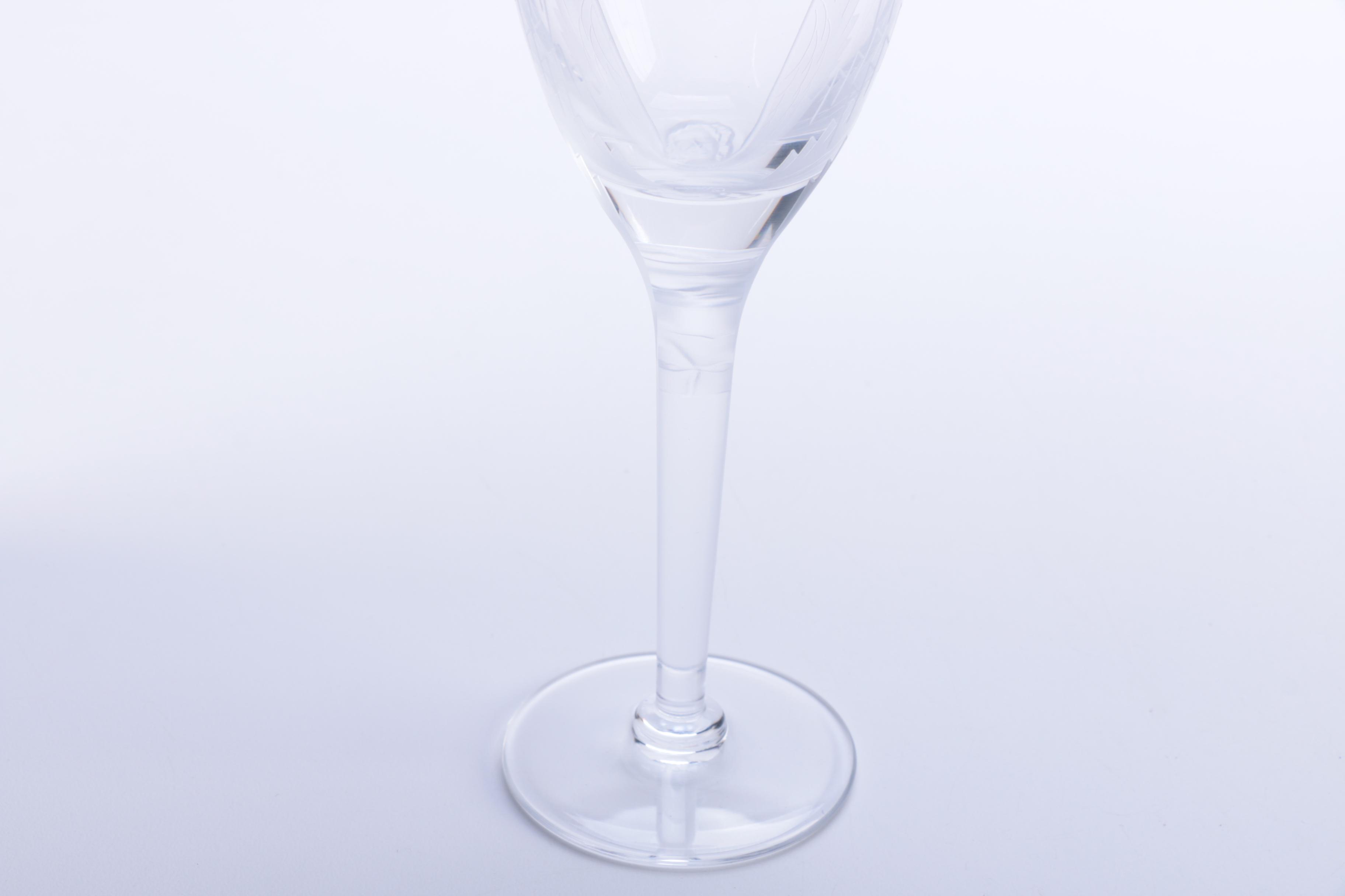 Pair of Lalique "Angel" Champagne Flutes