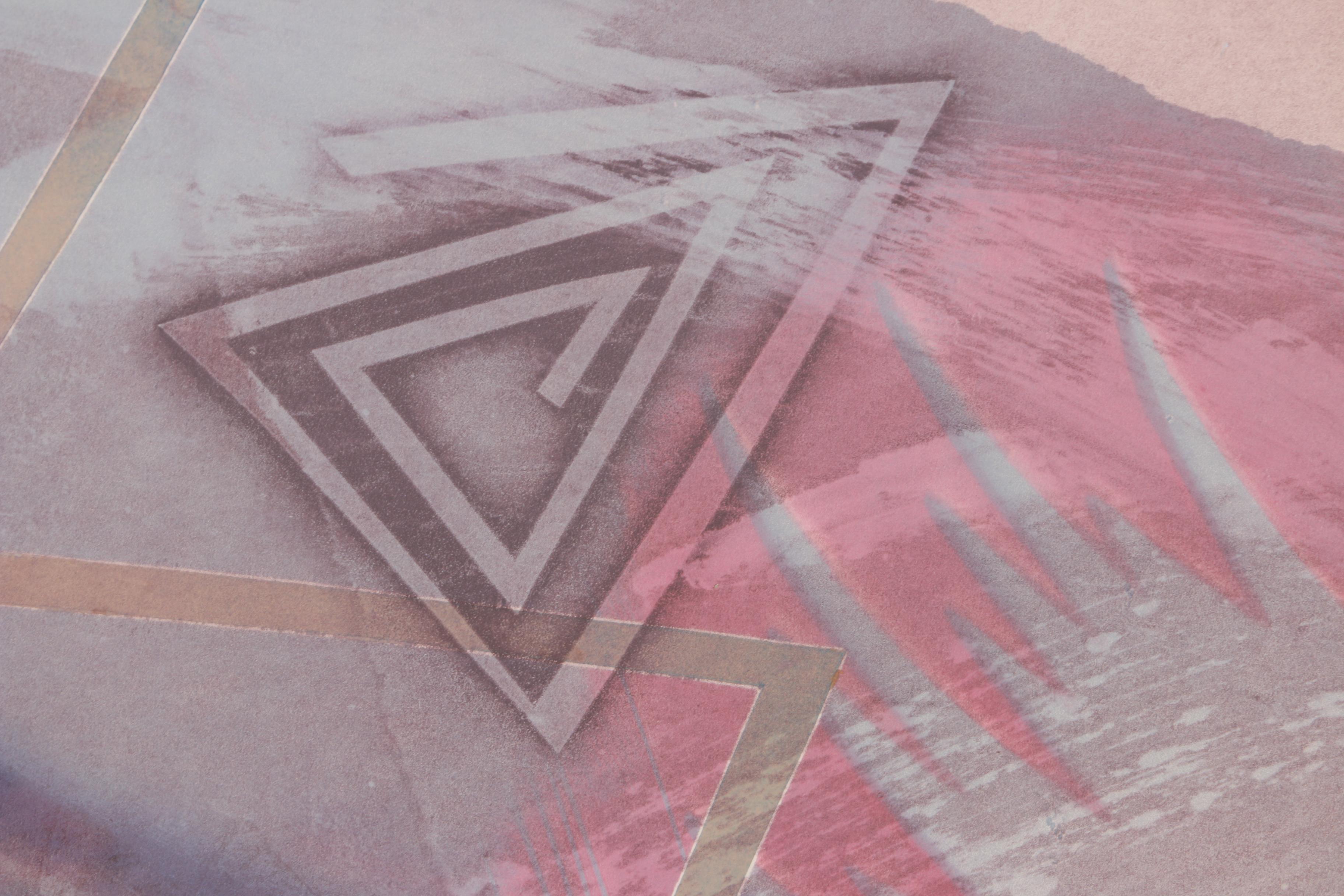 Michael Mccabe Abstract Monotype on Heavyweight Rag Paper