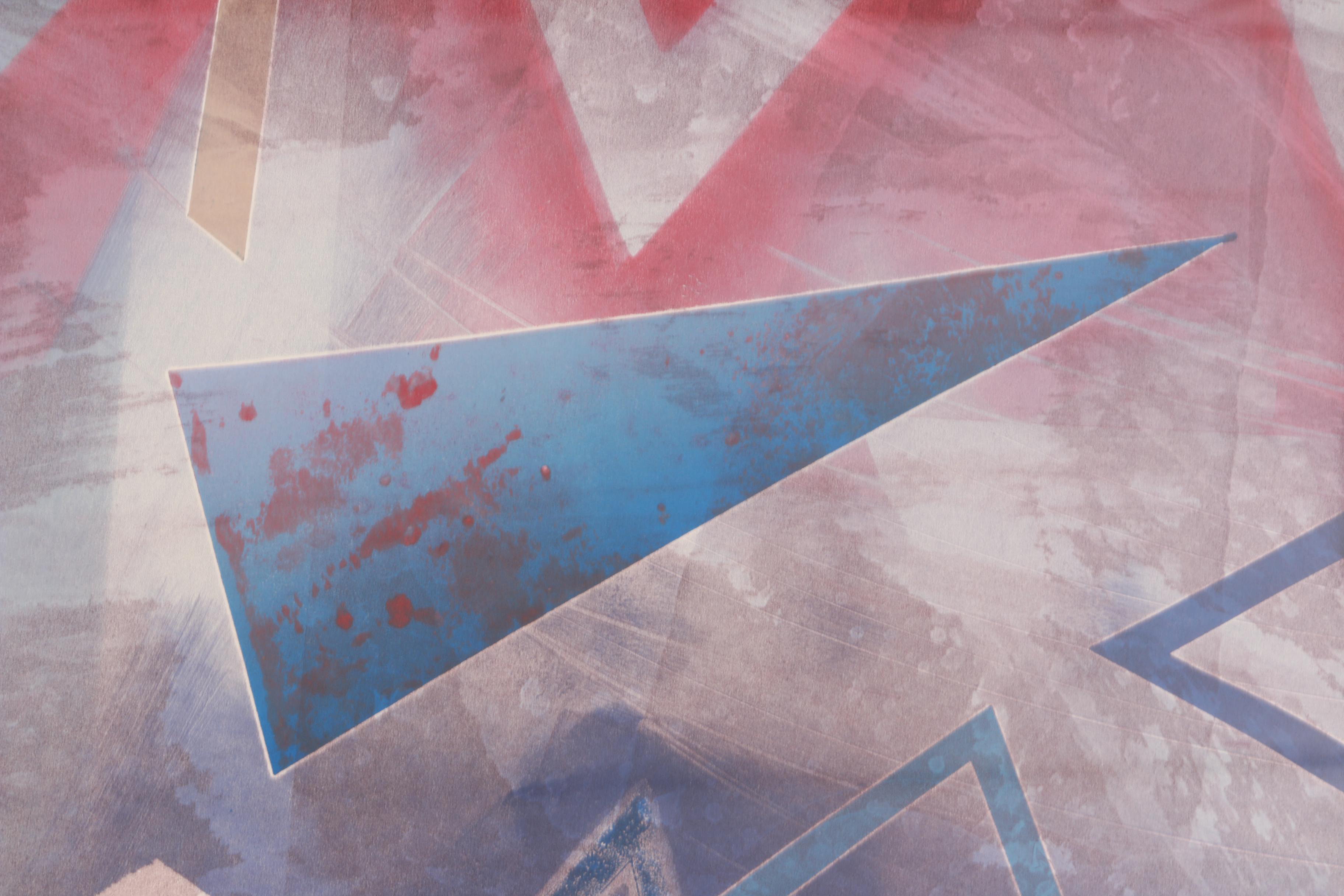 Michael Mccabe Abstract Monotype on Heavyweight Rag Paper