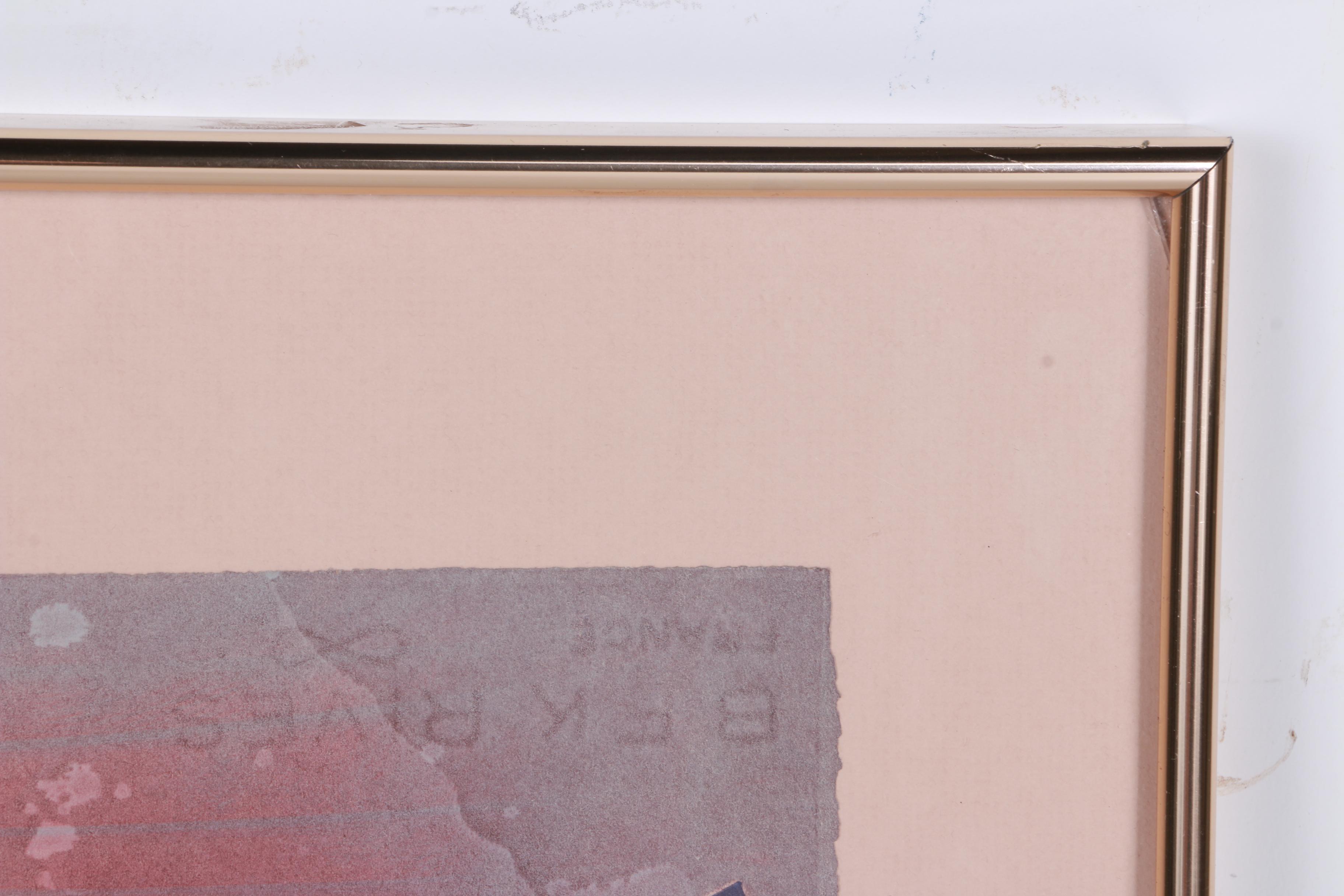 Michael Mccabe Abstract Monotype on Heavyweight Rag Paper