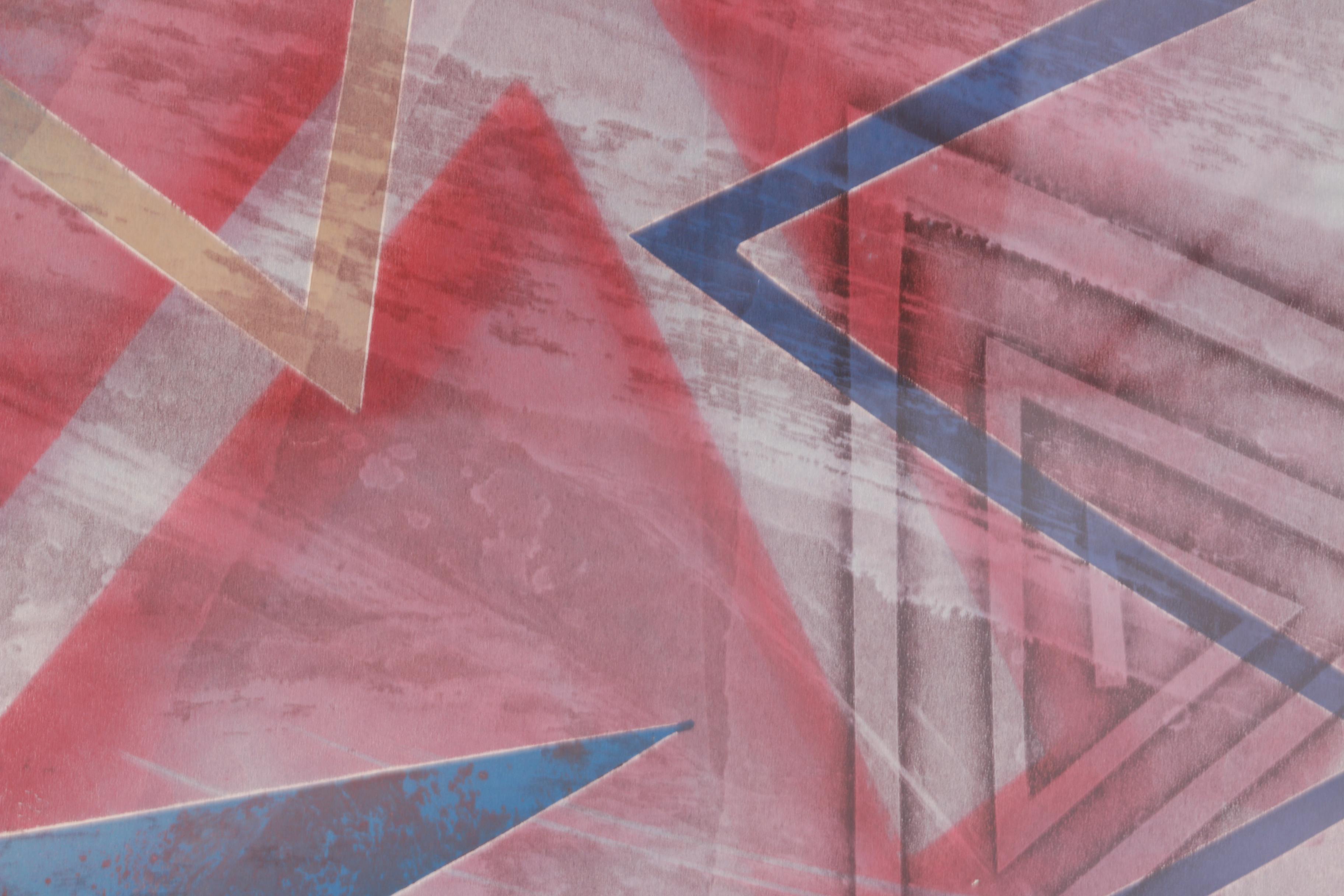 Michael Mccabe Abstract Monotype on Heavyweight Rag Paper