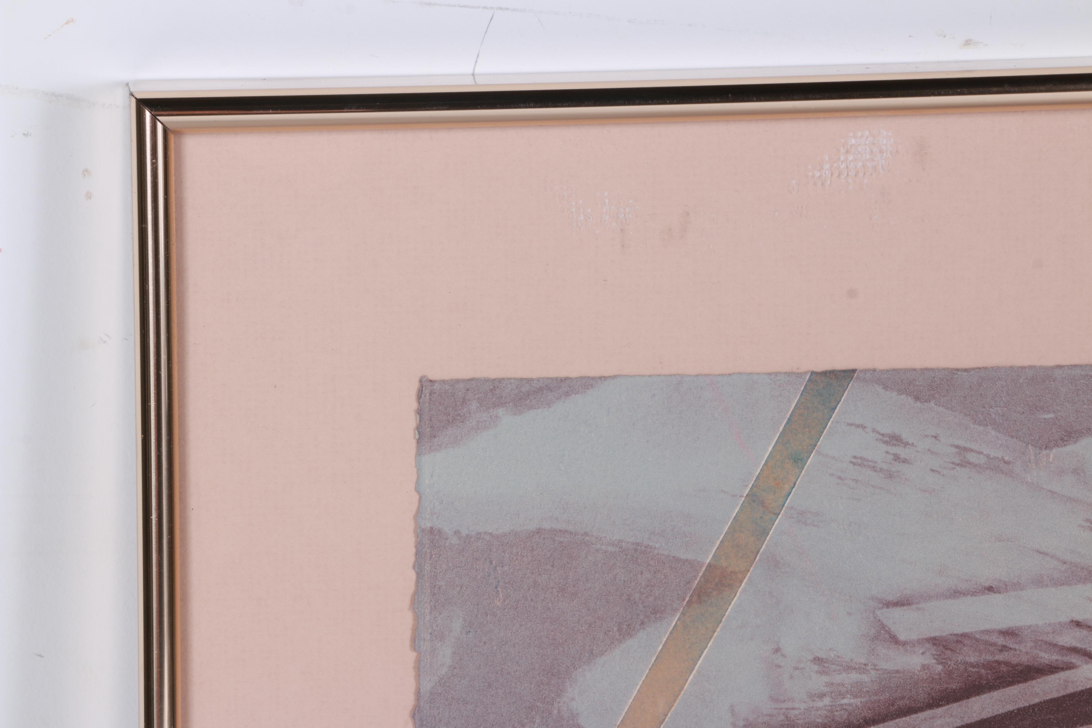 Michael Mccabe Abstract Monotype on Heavyweight Rag Paper