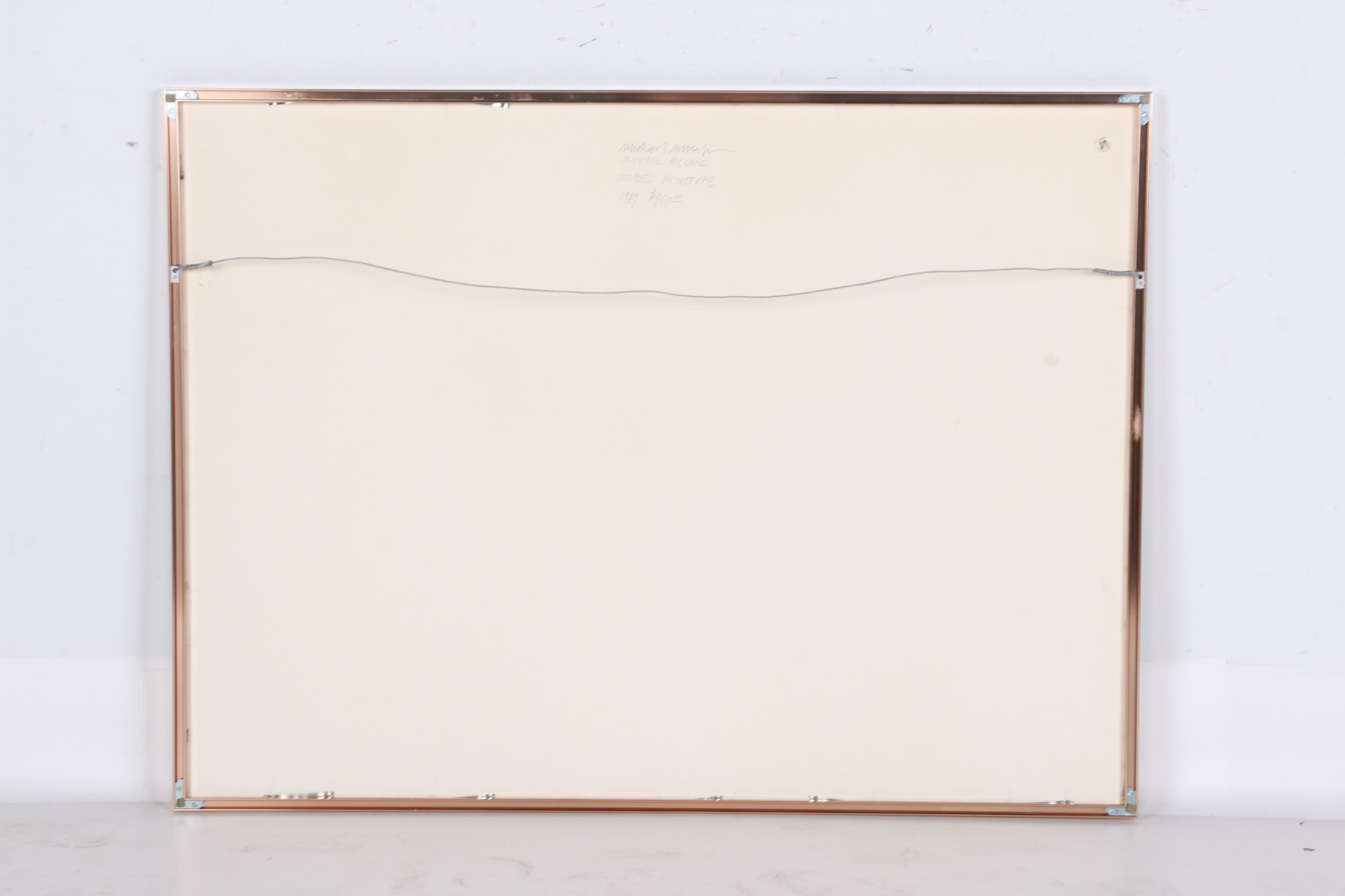 Michael Mccabe Abstract Monotype on Heavyweight Rag Paper