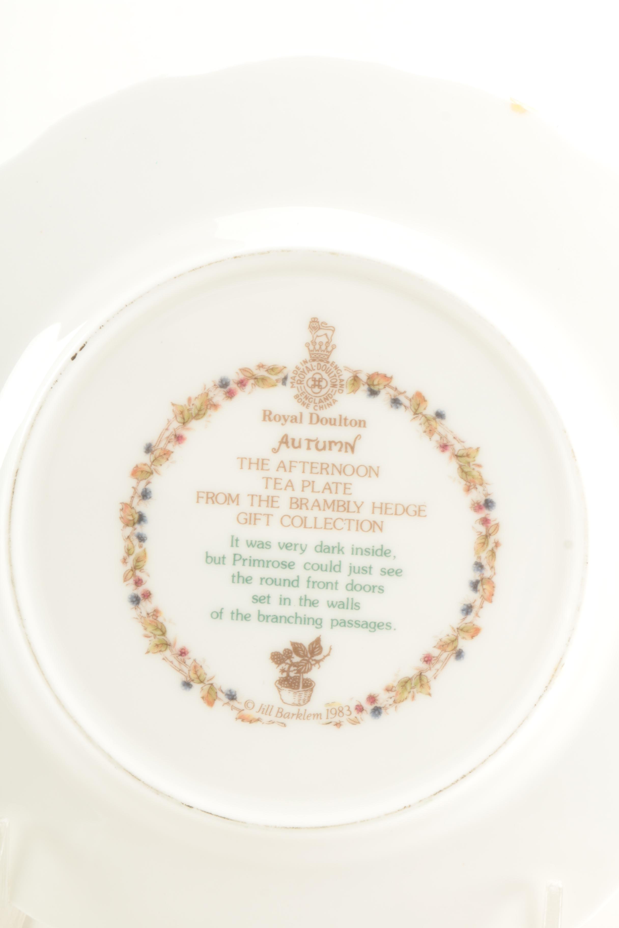Royal Doulton "Brambly Hedge Autumn" Tableware