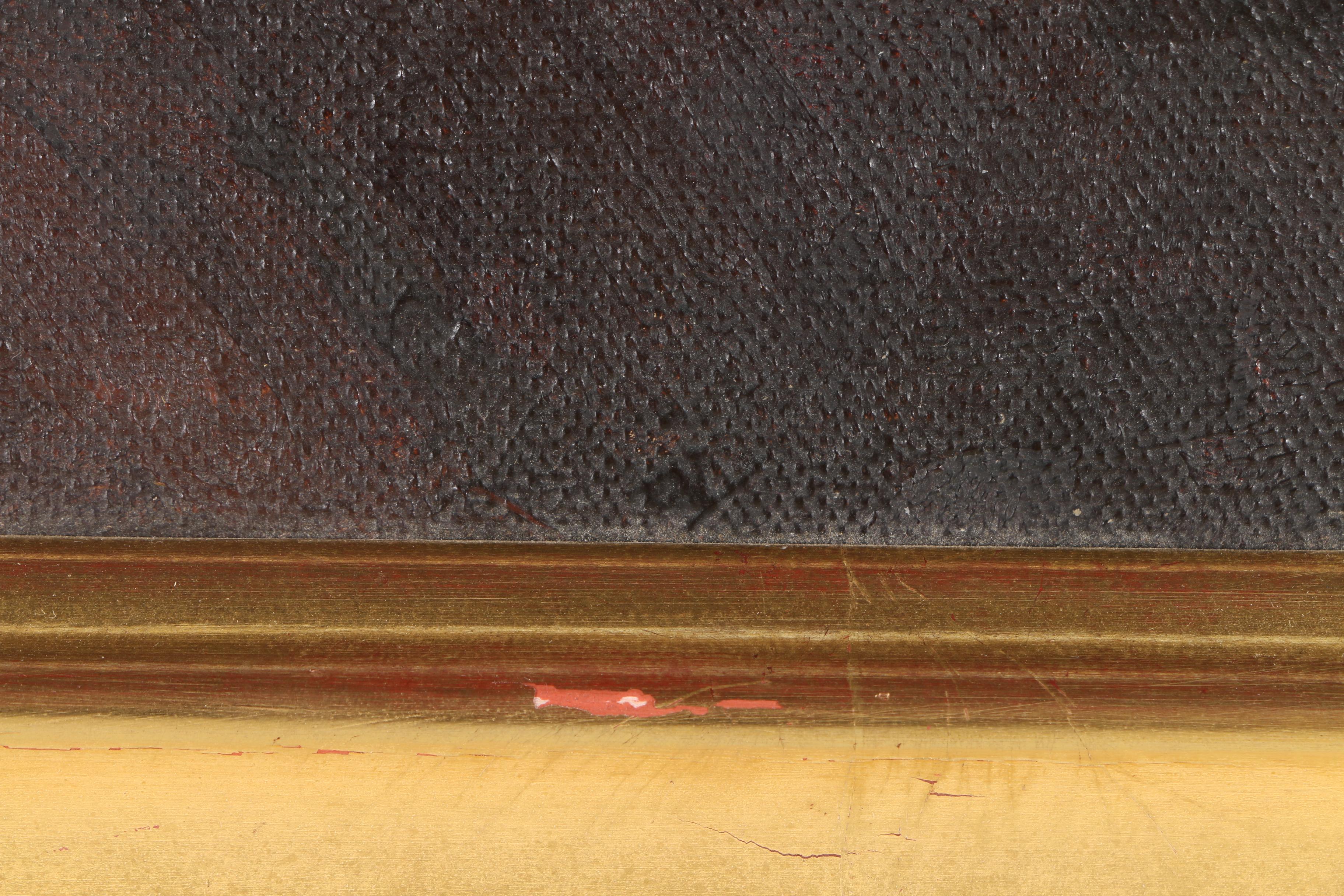 Oil Painting on Canvas Board Attributed to Charles W. Stetson "Portrait of a Young Girl"