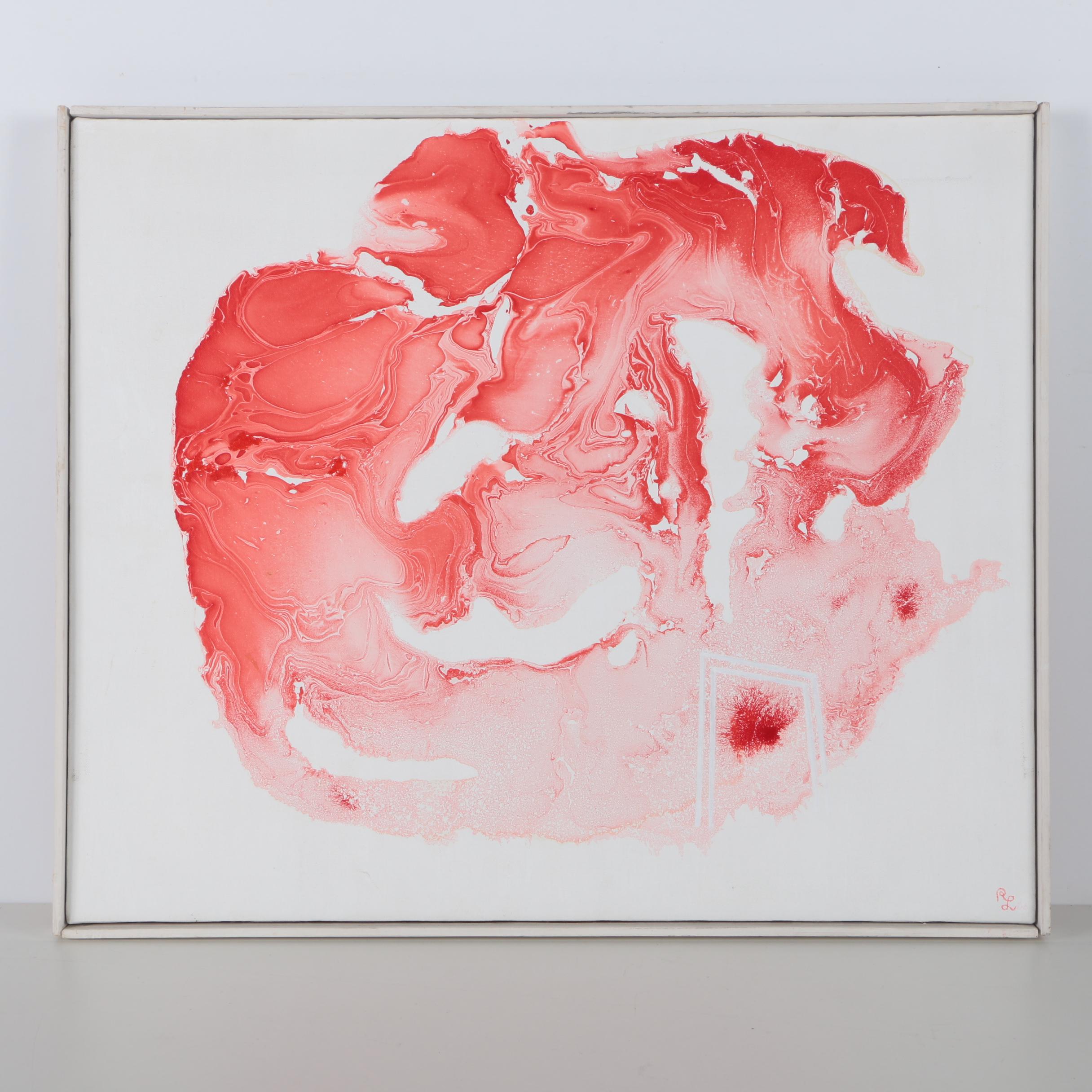 R.J. Lindstrom Mixed Media Painting "Rune of Strength and New Beginnings"