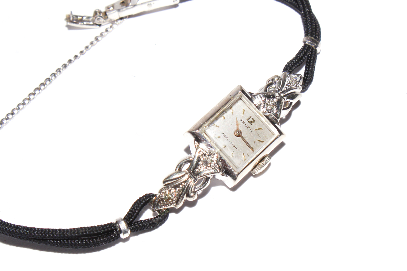 1940s Gruen Precision Diamond Watch