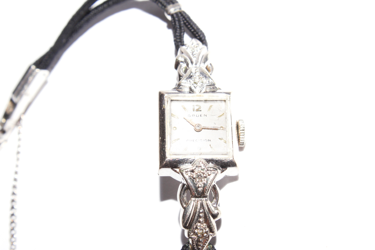 1940s Gruen Precision Diamond Watch