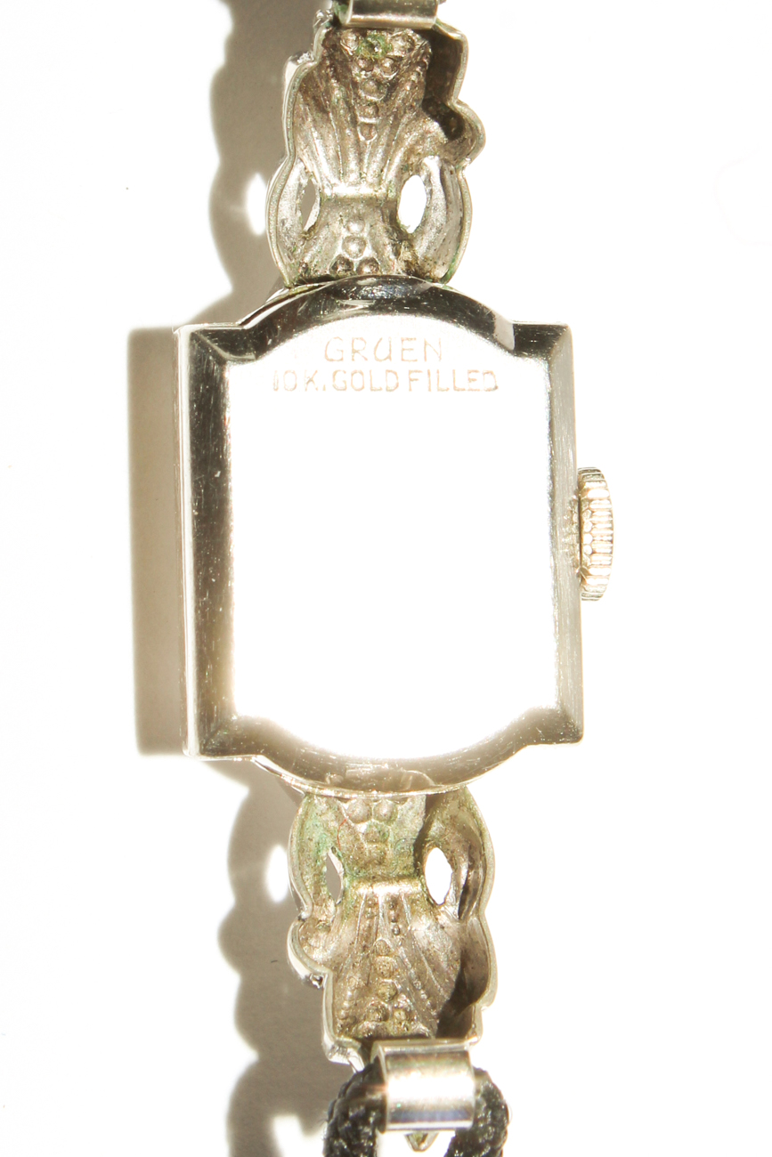 1940s Gruen Precision Diamond Watch