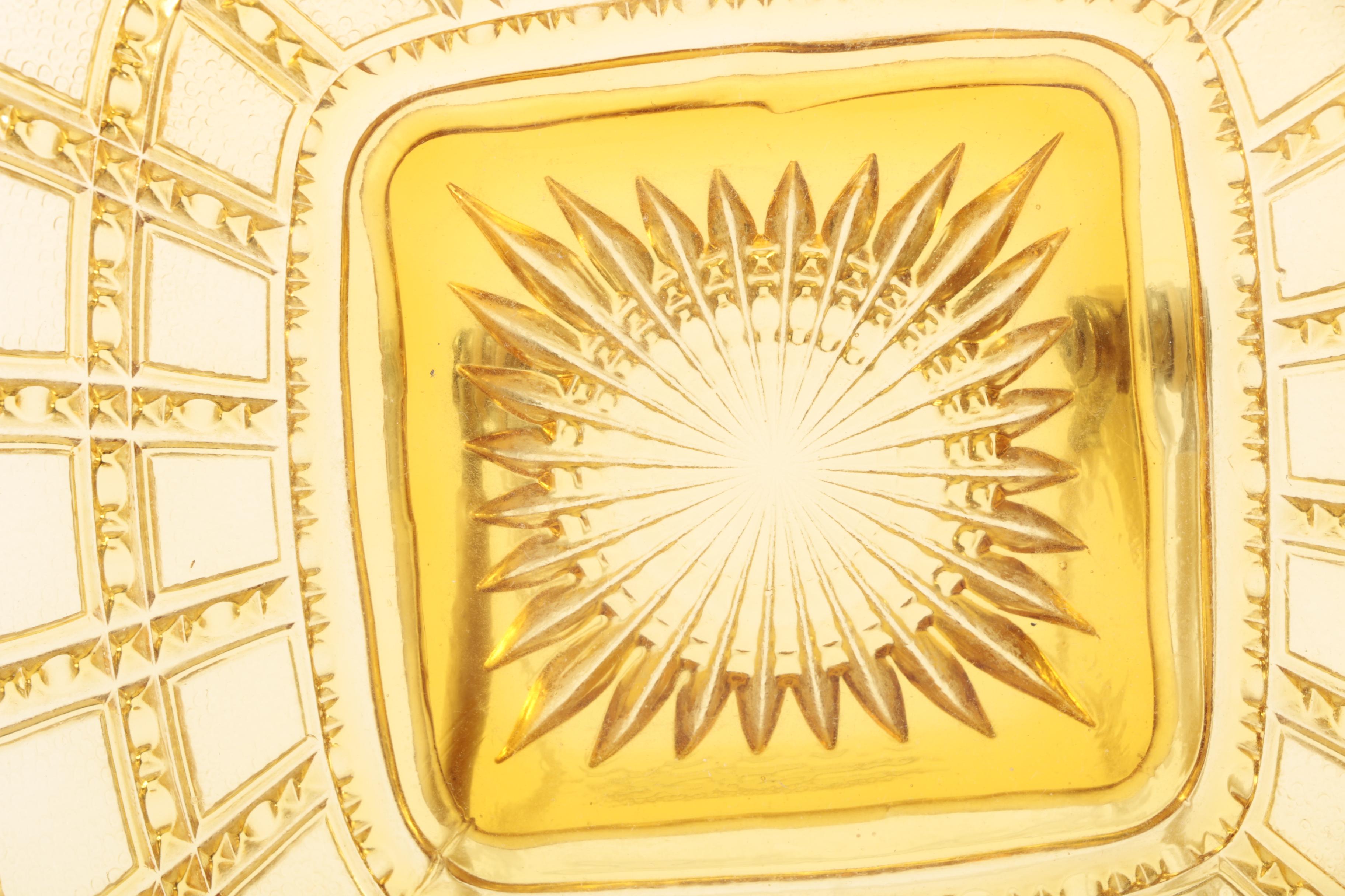 Yellow Depression Glass  Tableware