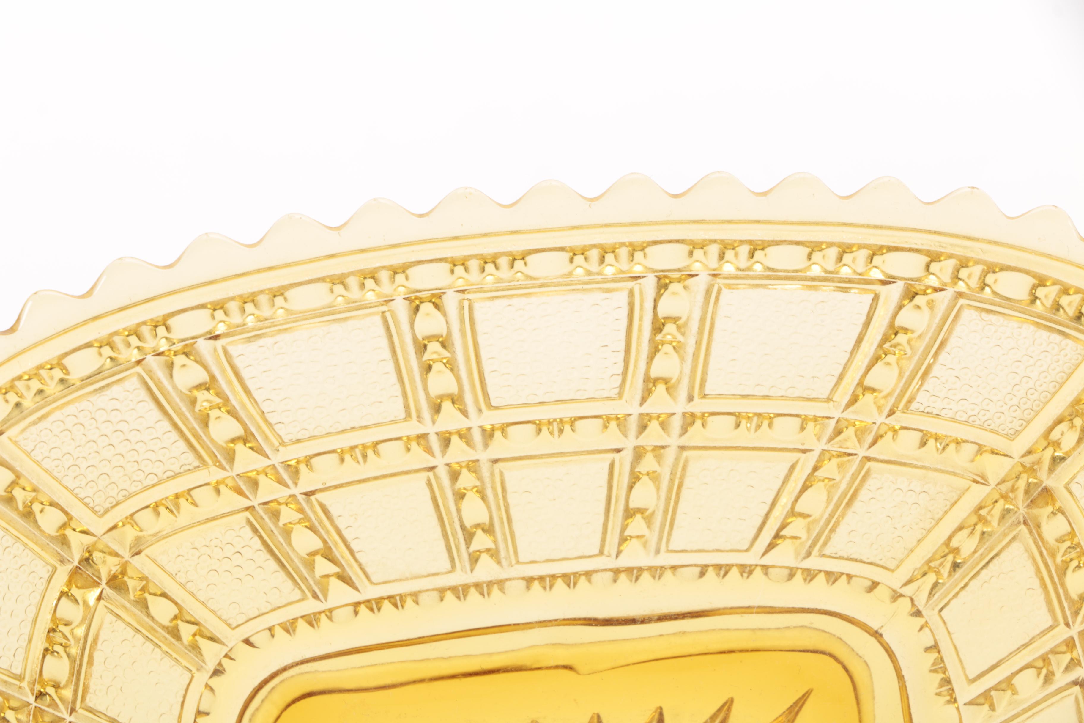 Yellow Depression Glass  Tableware