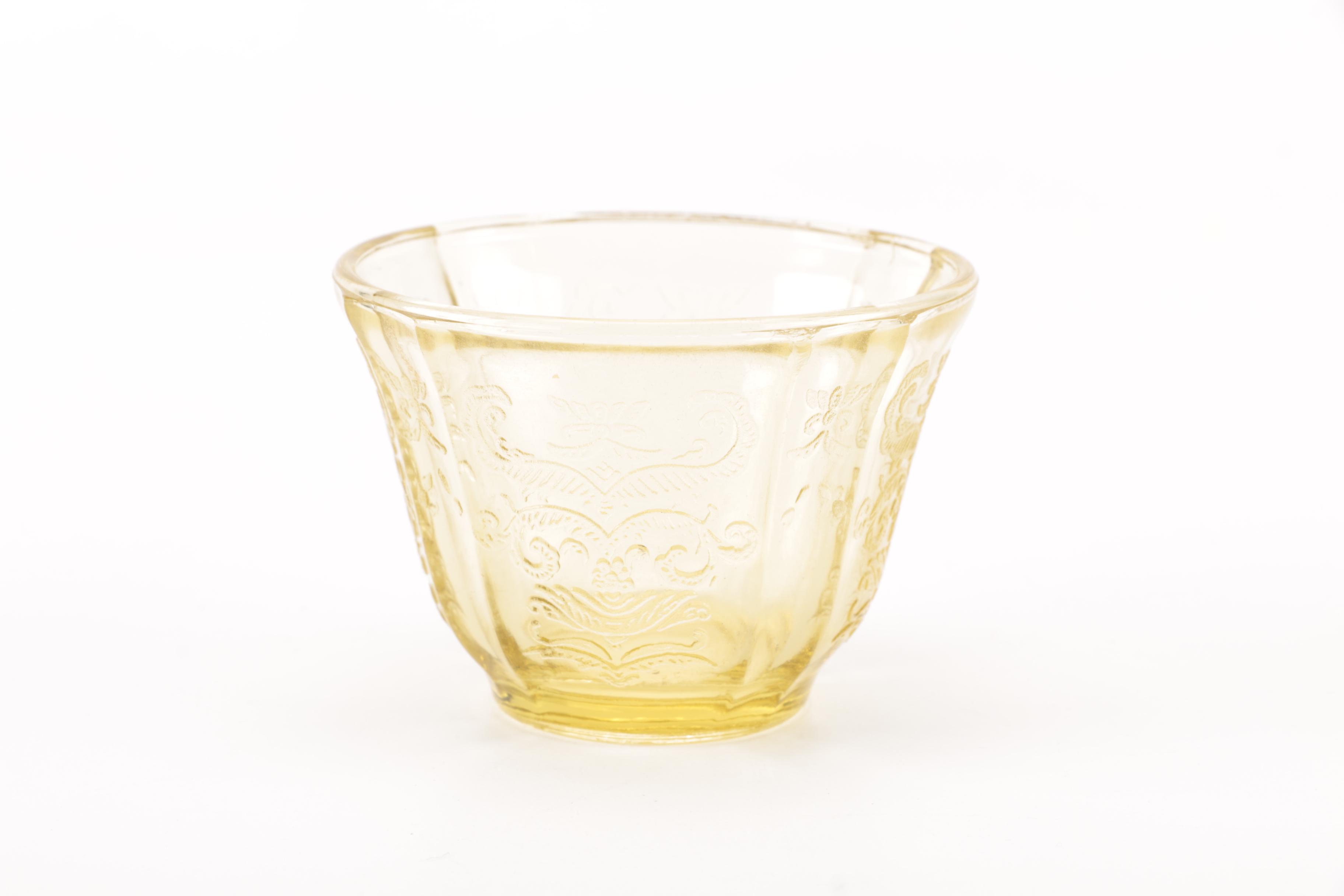 Yellow Depression Glass  Tableware