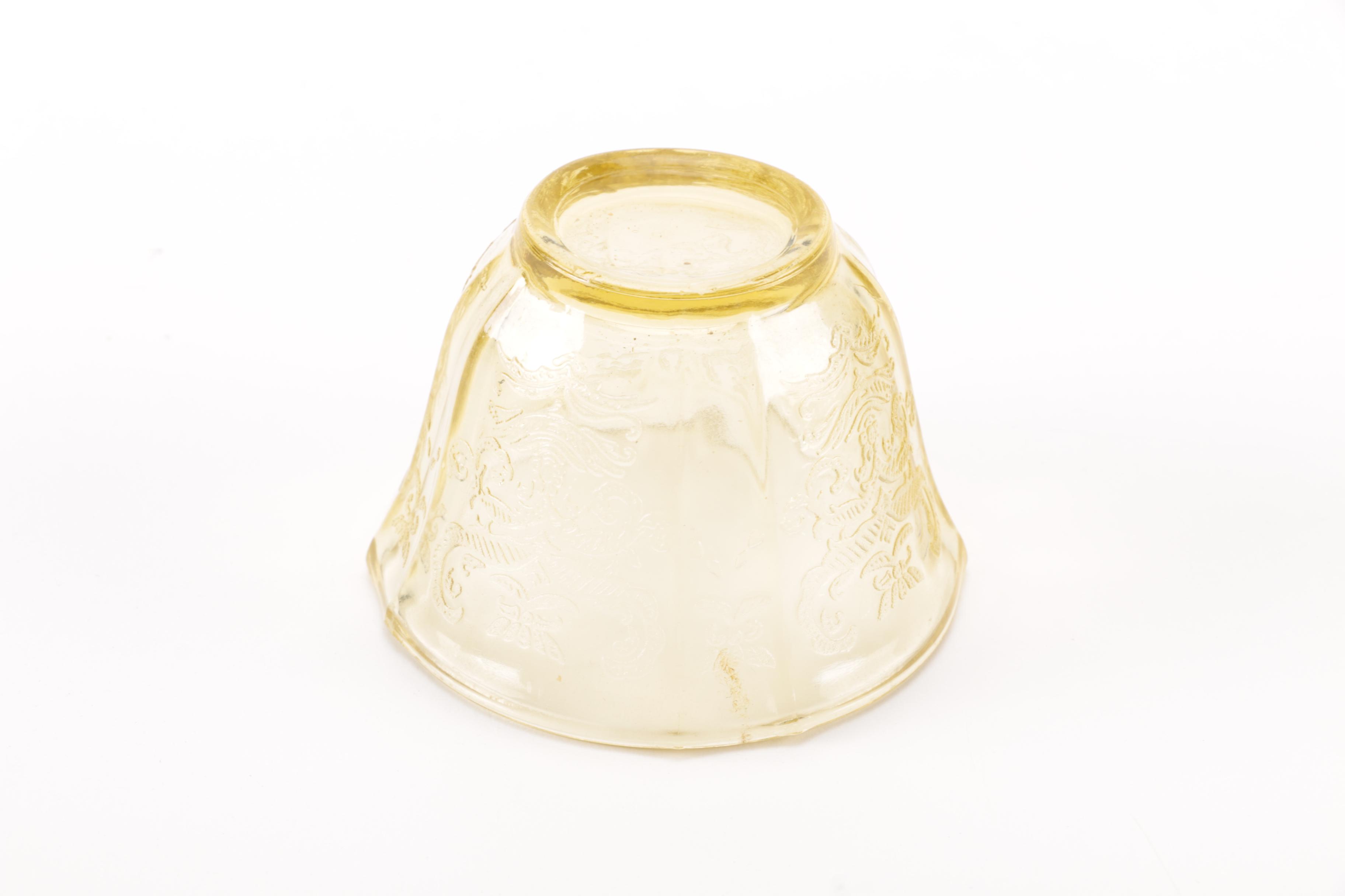 Yellow Depression Glass  Tableware