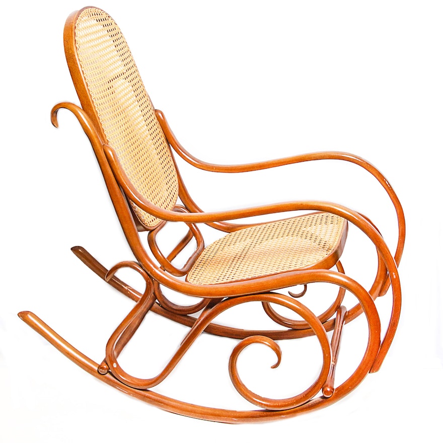 Bentwood and Cane Rocking Chair