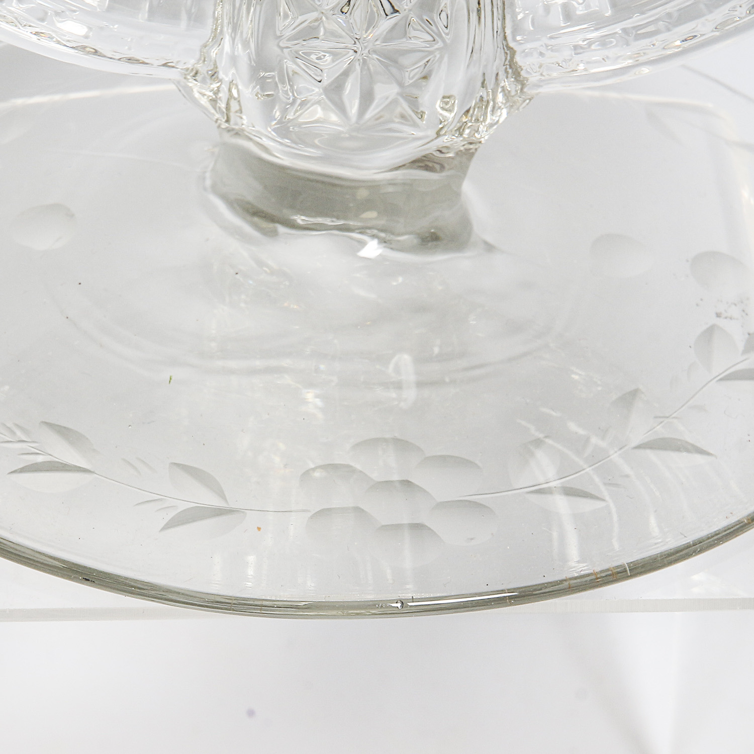 Vintage Pressed Glass Candeholders