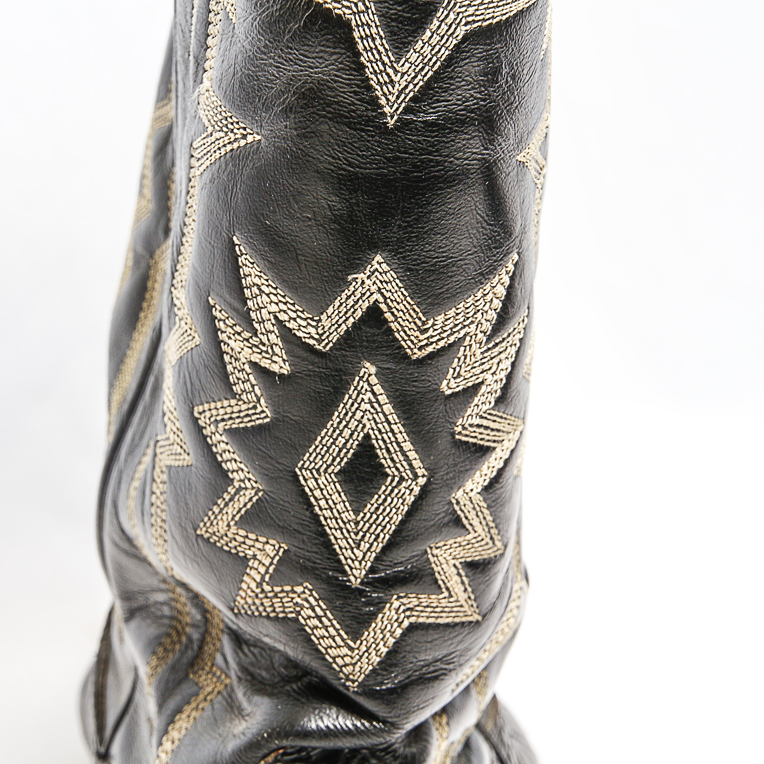 Black Tony Lama Lizard Cowboy Boots