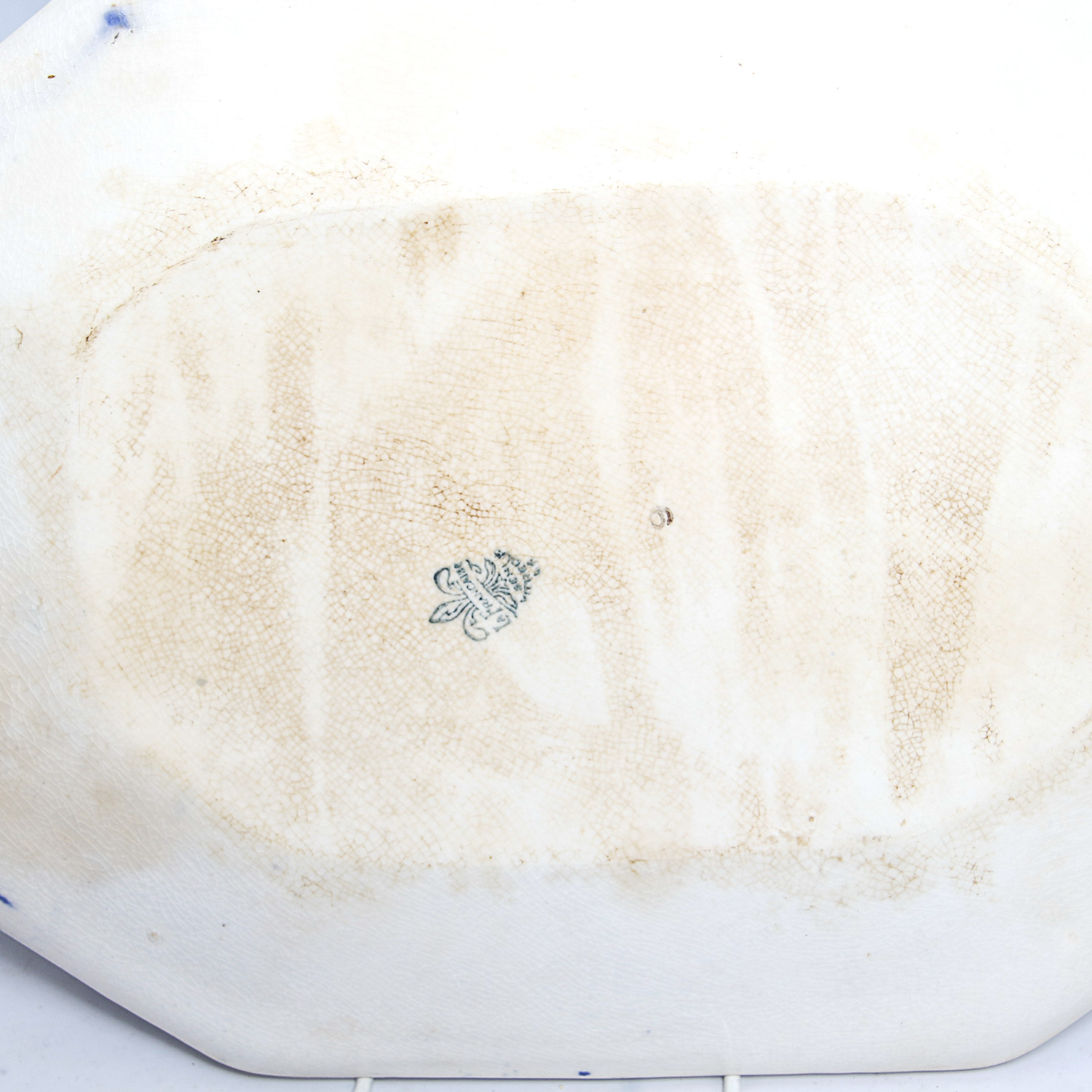 JLmenau Cobalt Tray and La Francaise Flow Blue Floral Platter