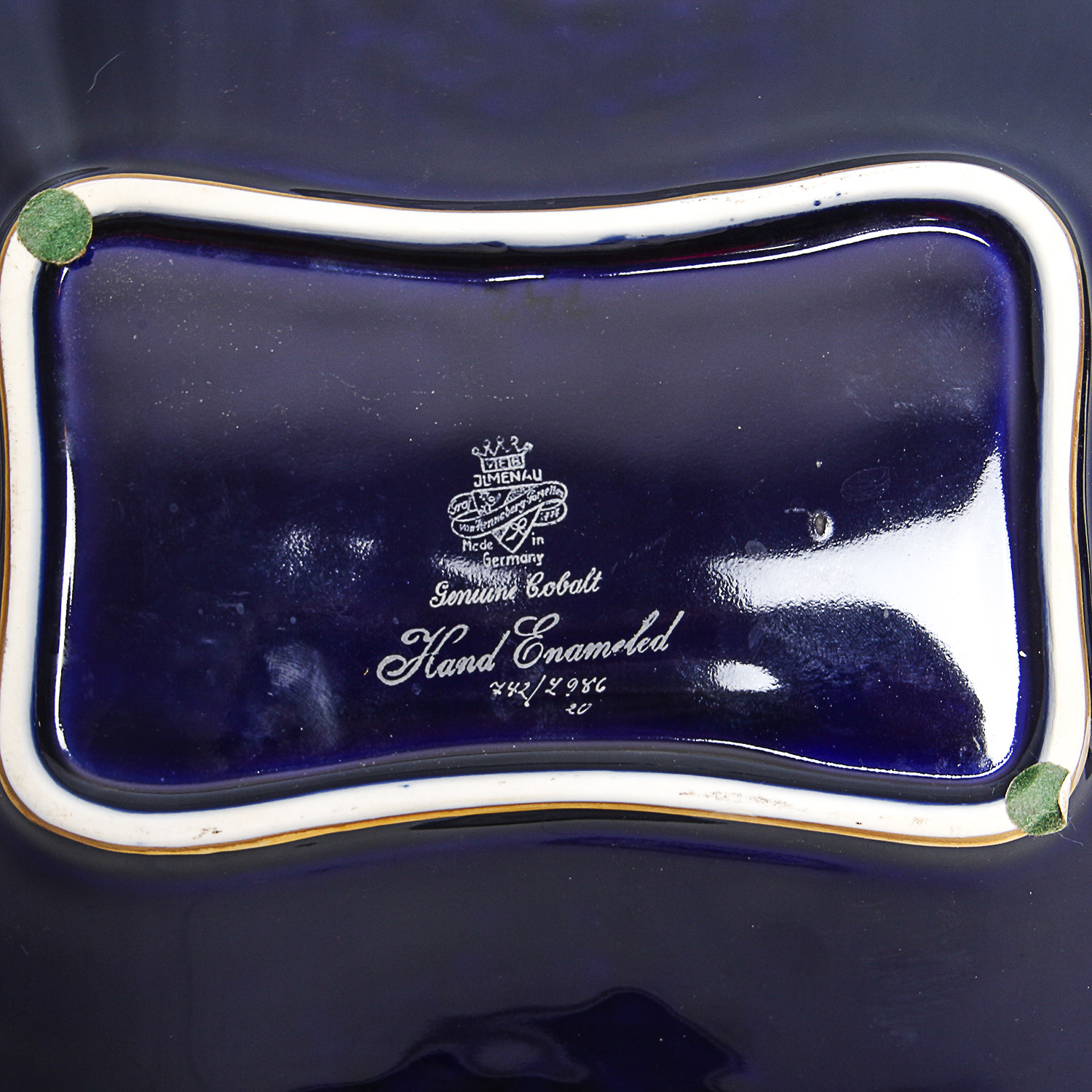 JLmenau Cobalt Tray and La Francaise Flow Blue Floral Platter