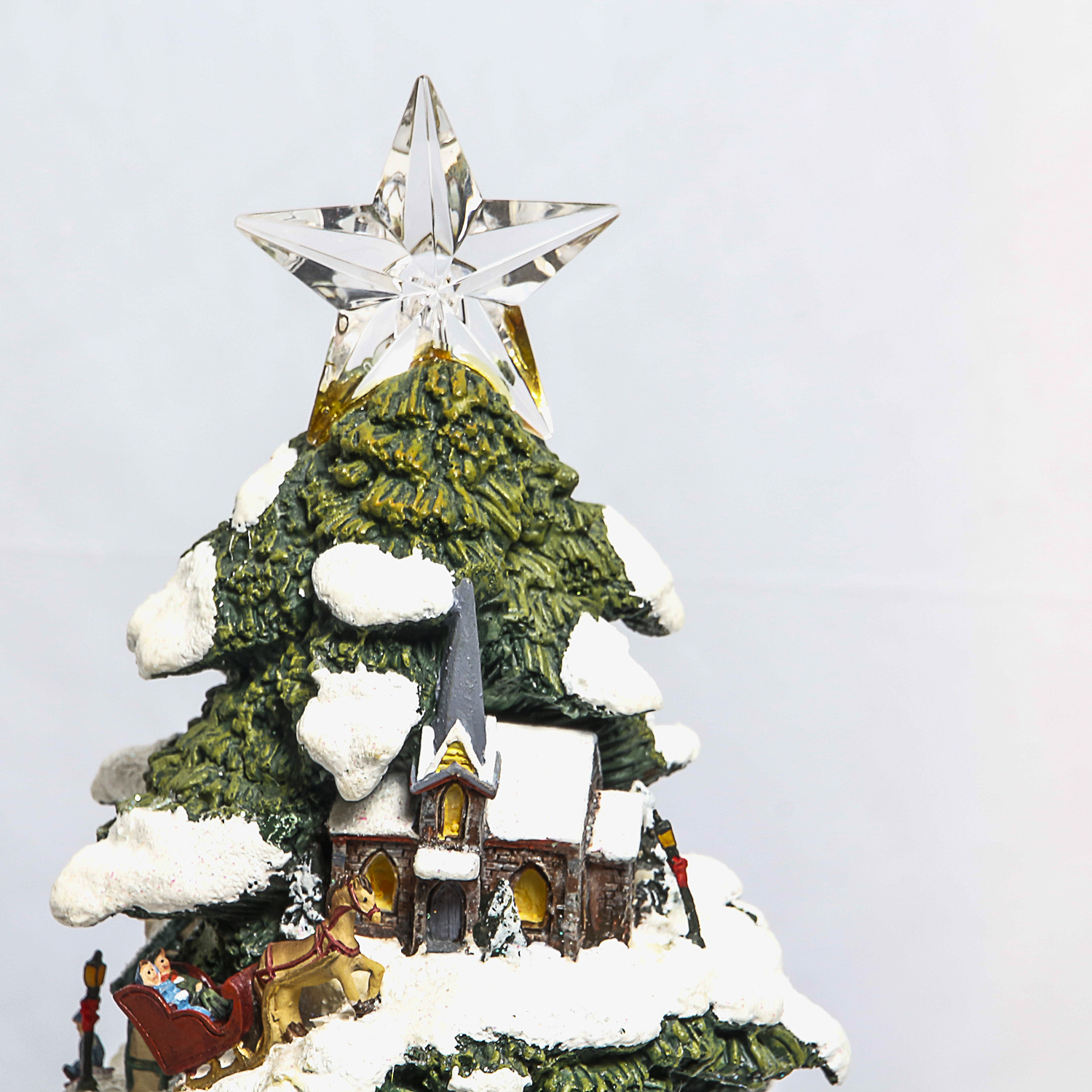 Thomas Kinkade "Village Christmas" Illuminated Tree